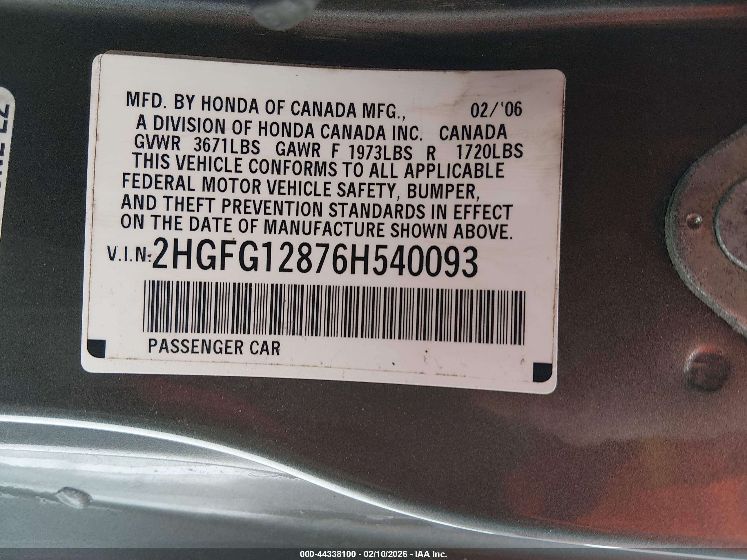 HONDA CIVIC image 9
