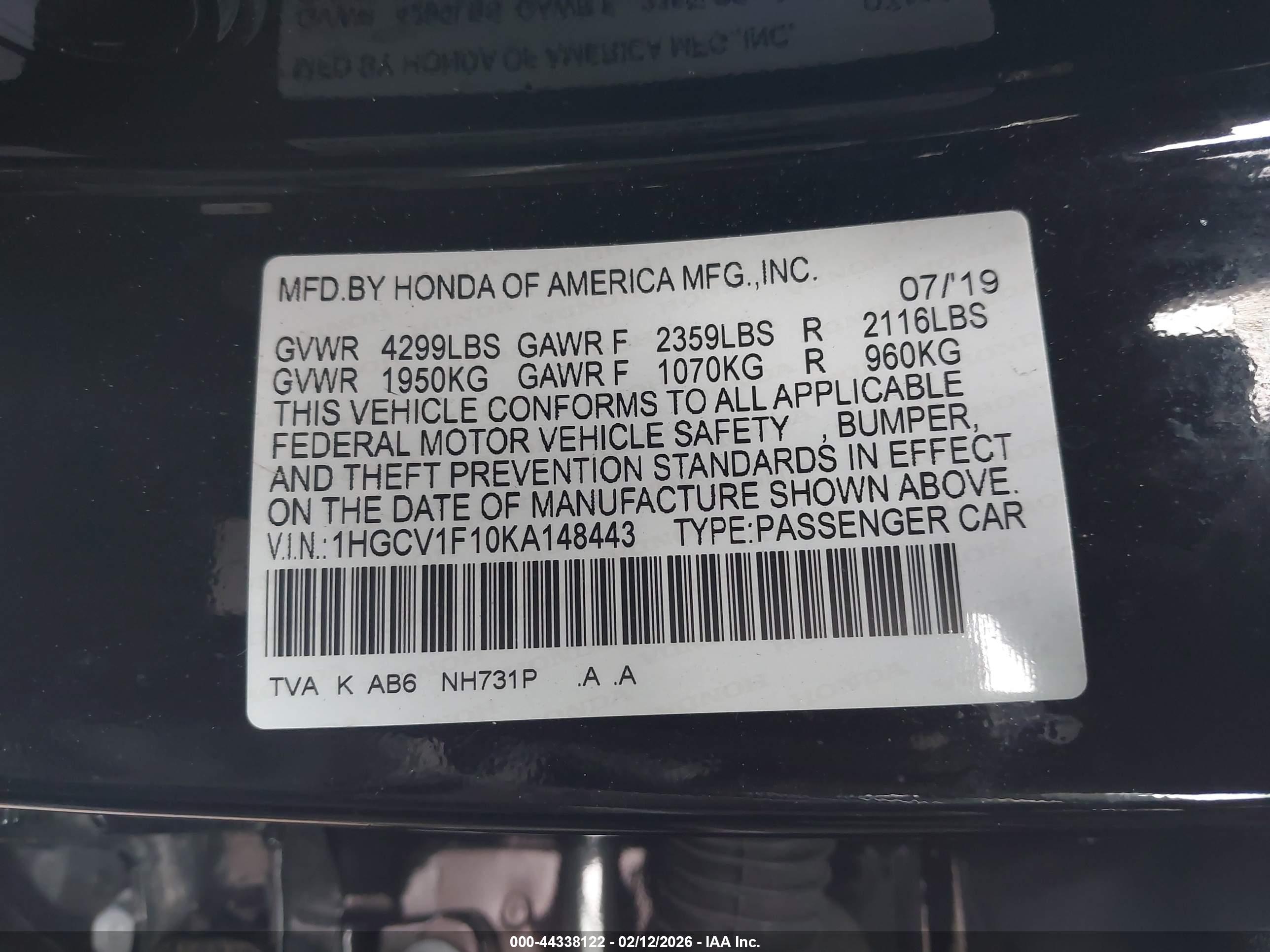 HONDA ACCORD image 9