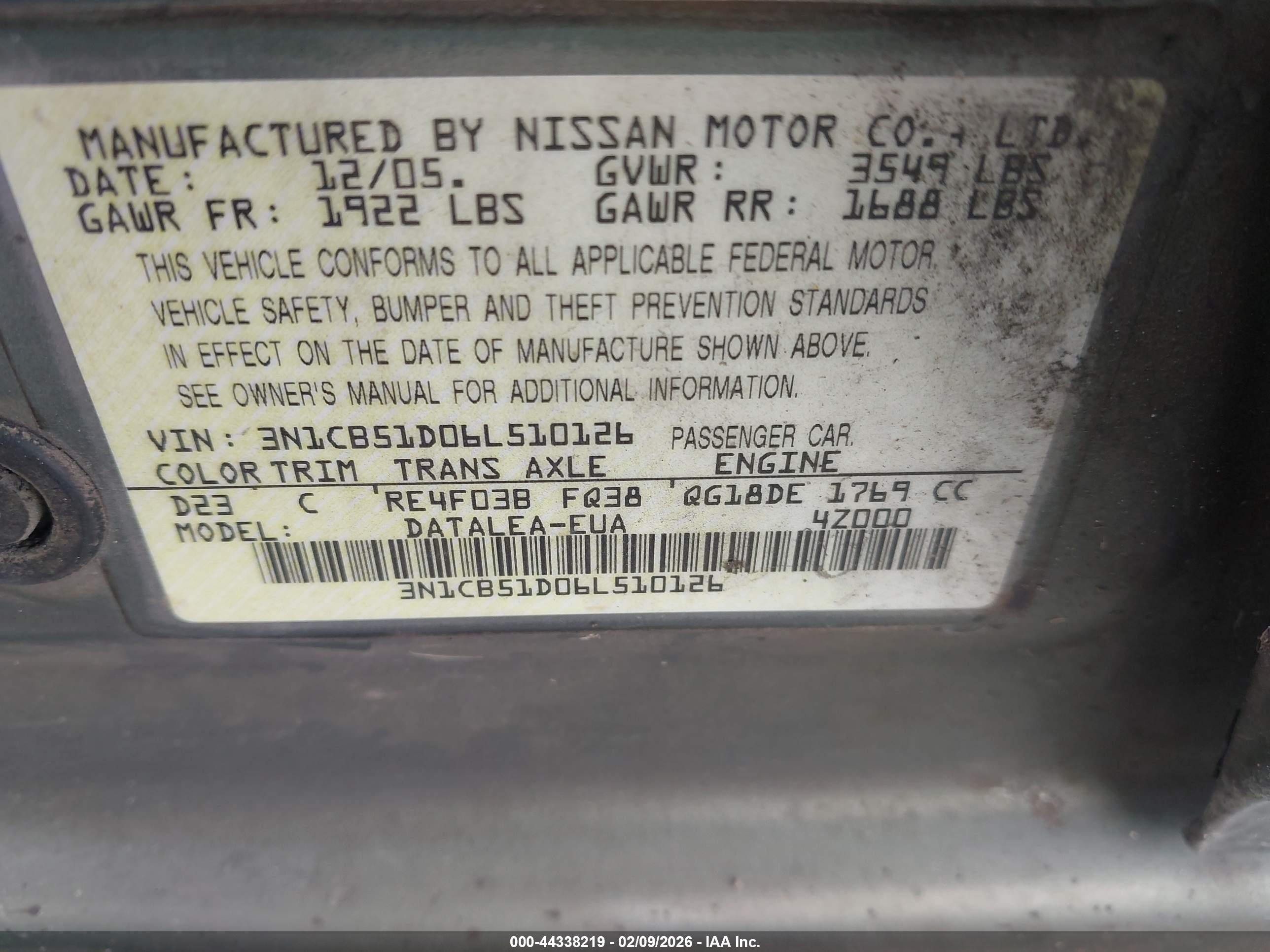 NISSAN SENTRA image 9