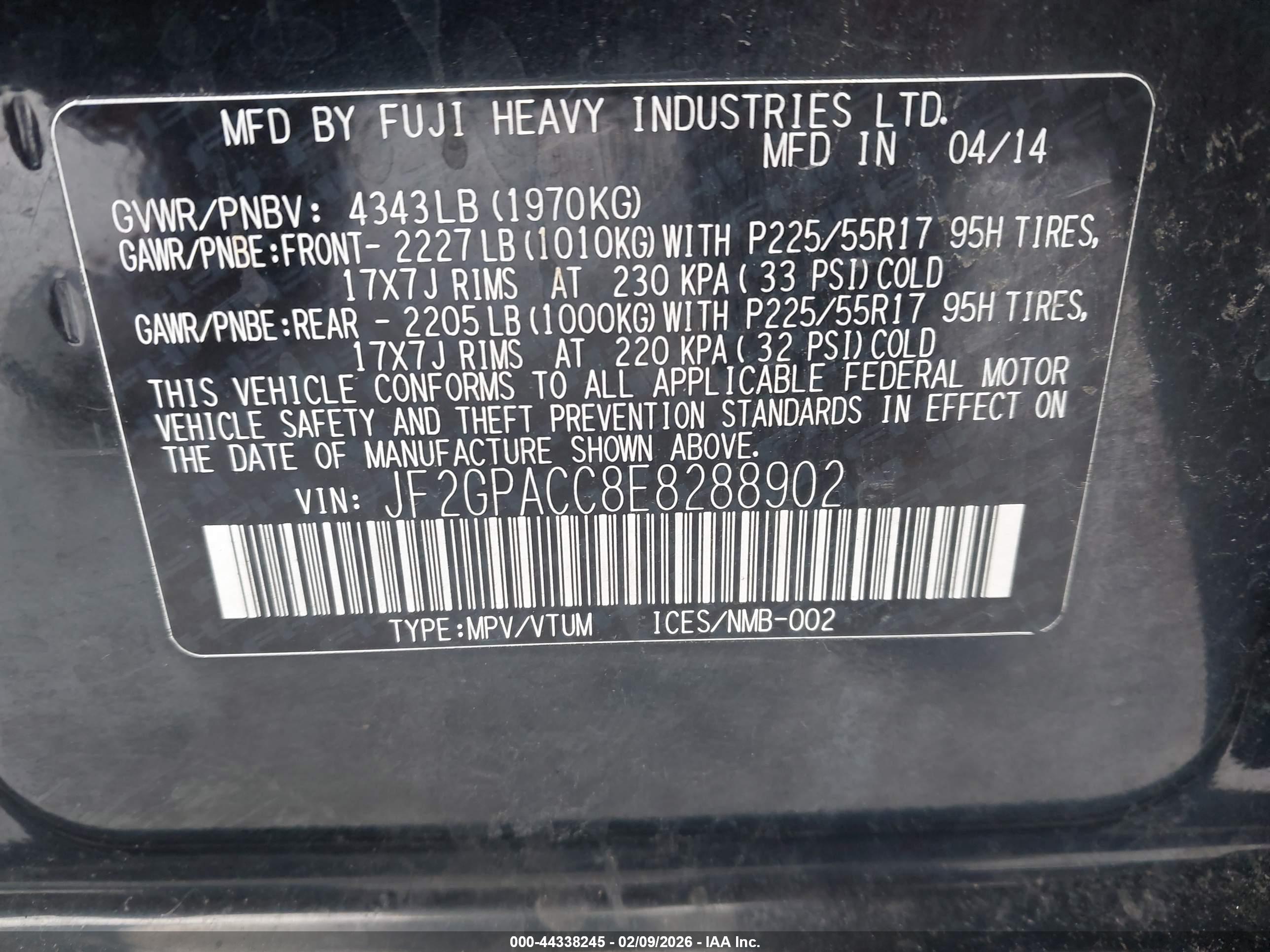 SUBARU XV image 9