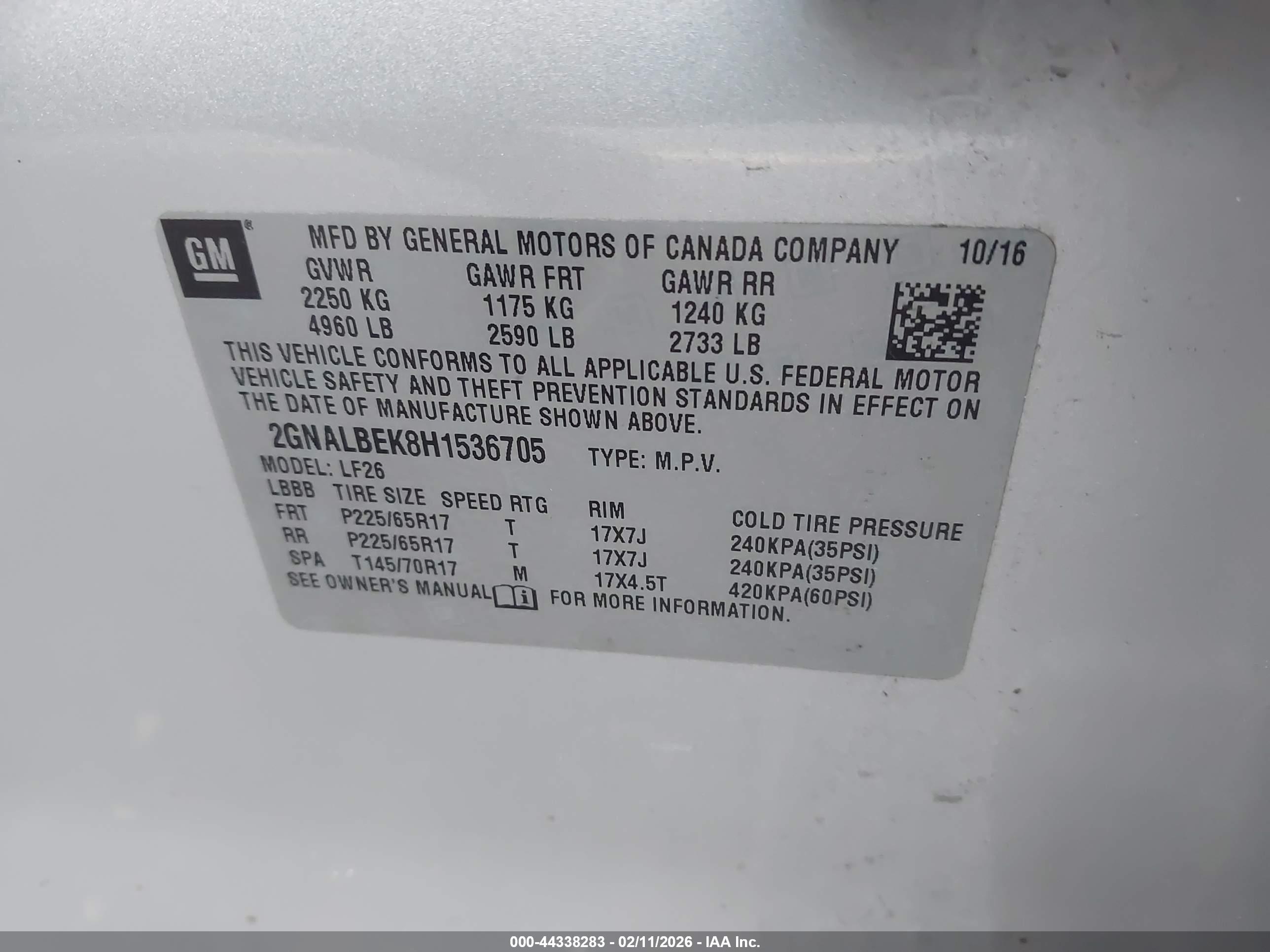 CHEVROLET EQUINOX image 9