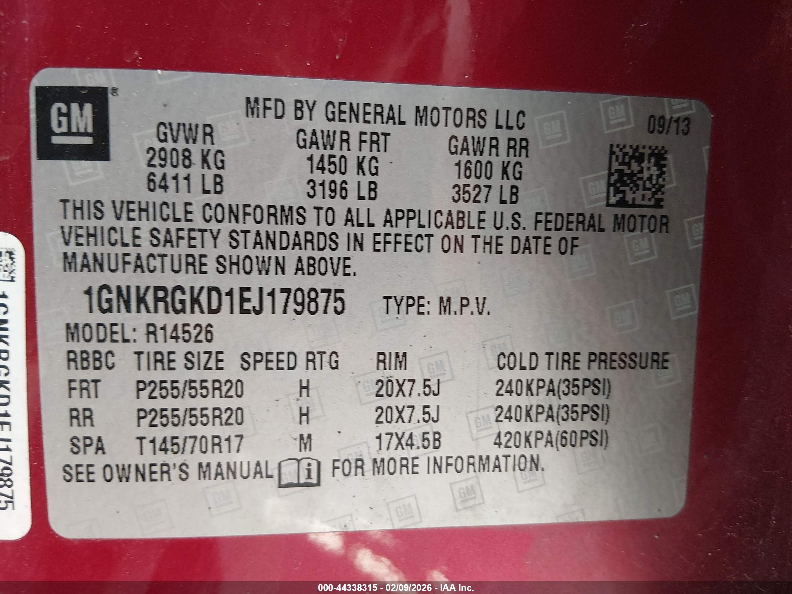 CHEVROLET TRAVERSE image 9