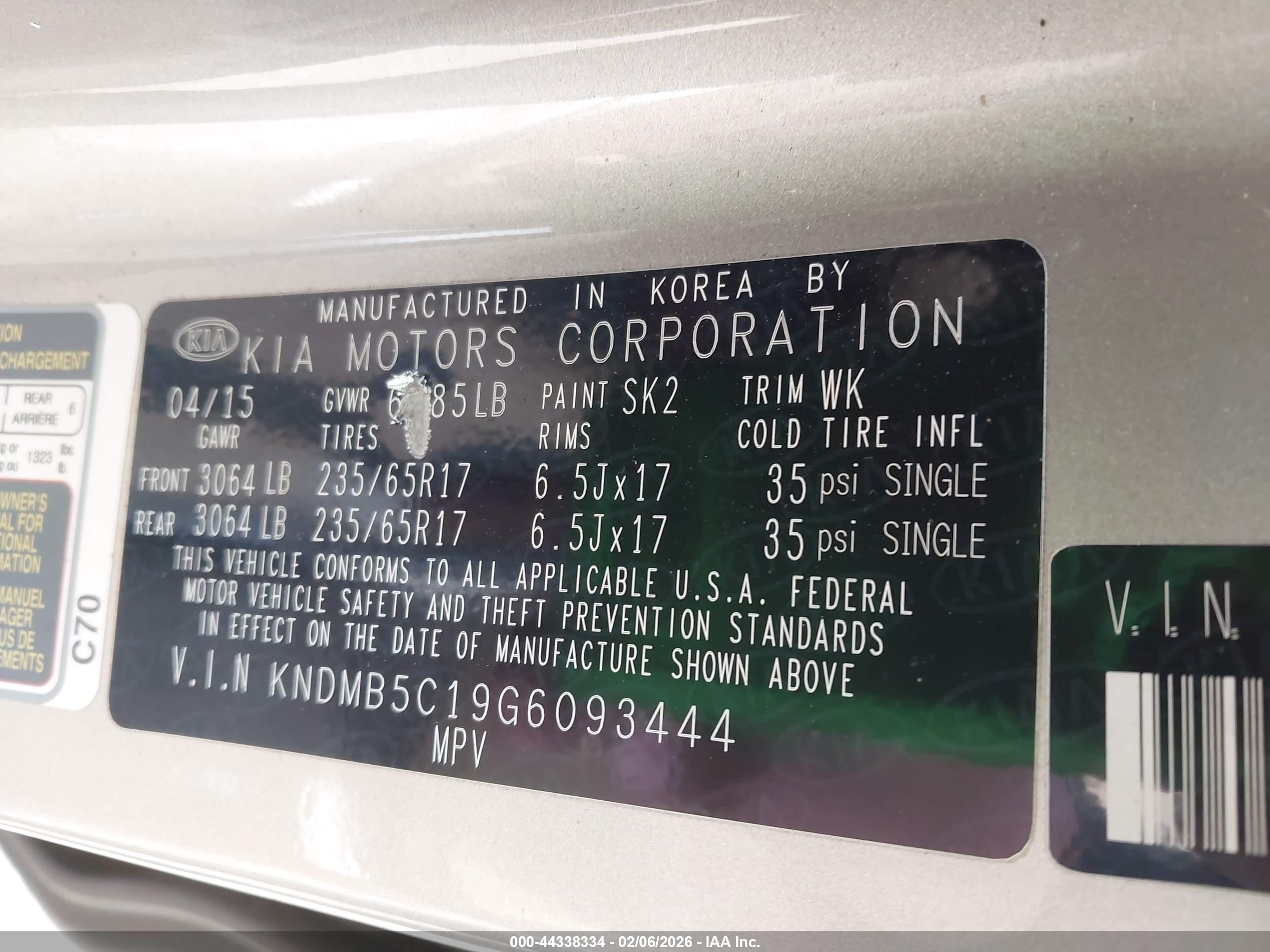 KIA SEDONA image 9
