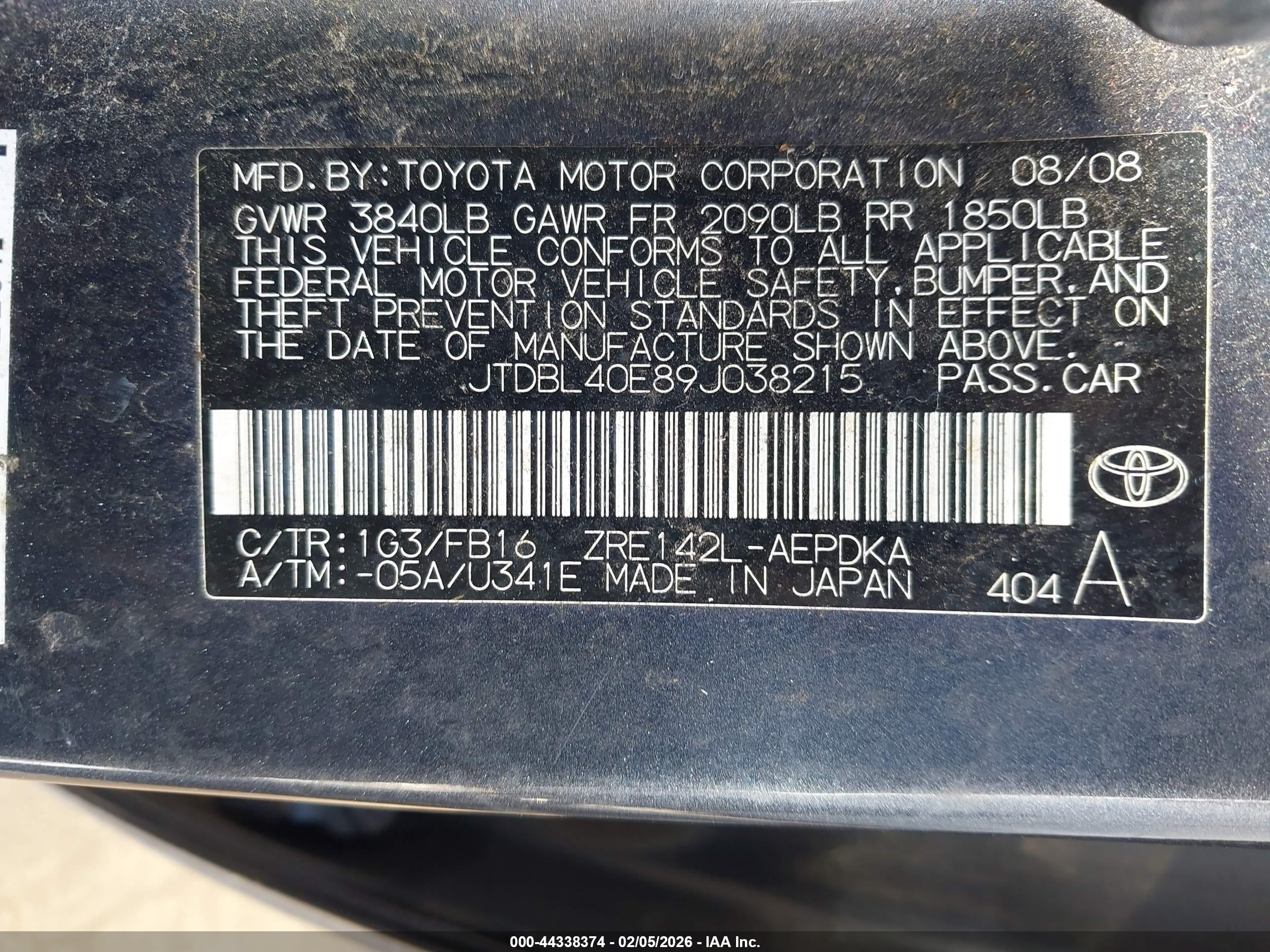 TOYOTA COROLLA image 9
