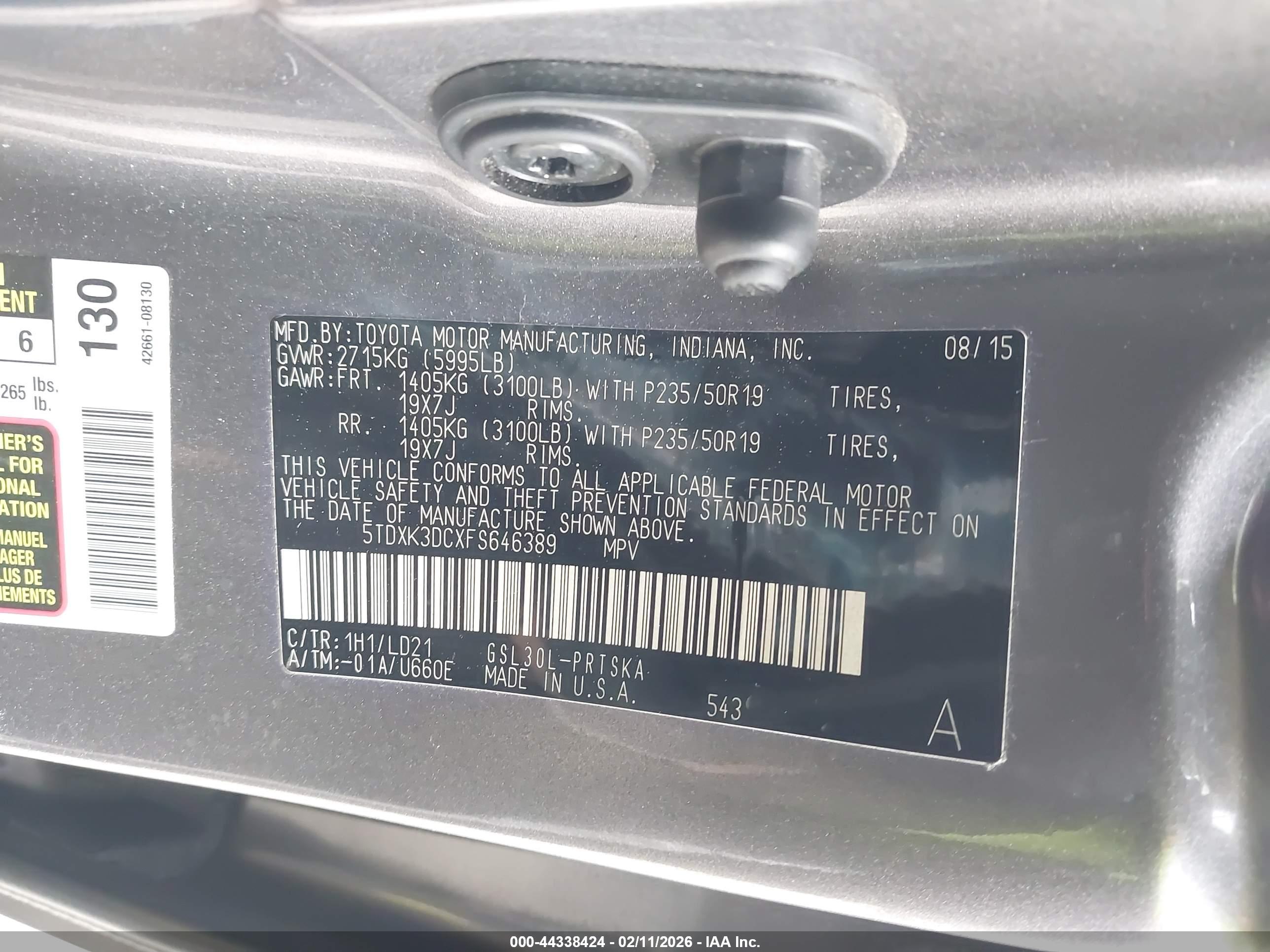 TOYOTA SIENNA image 9