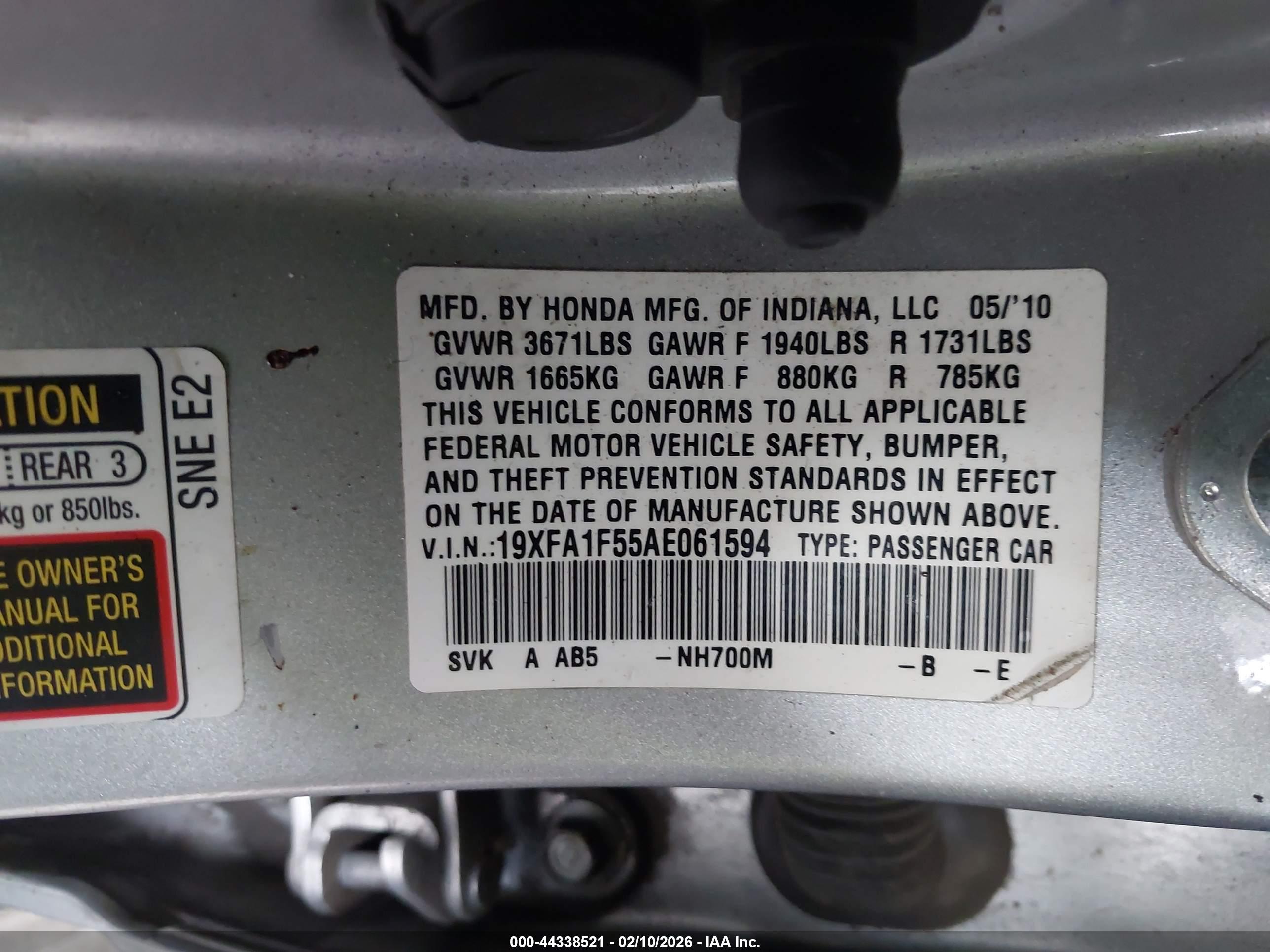 HONDA CIVIC image 9