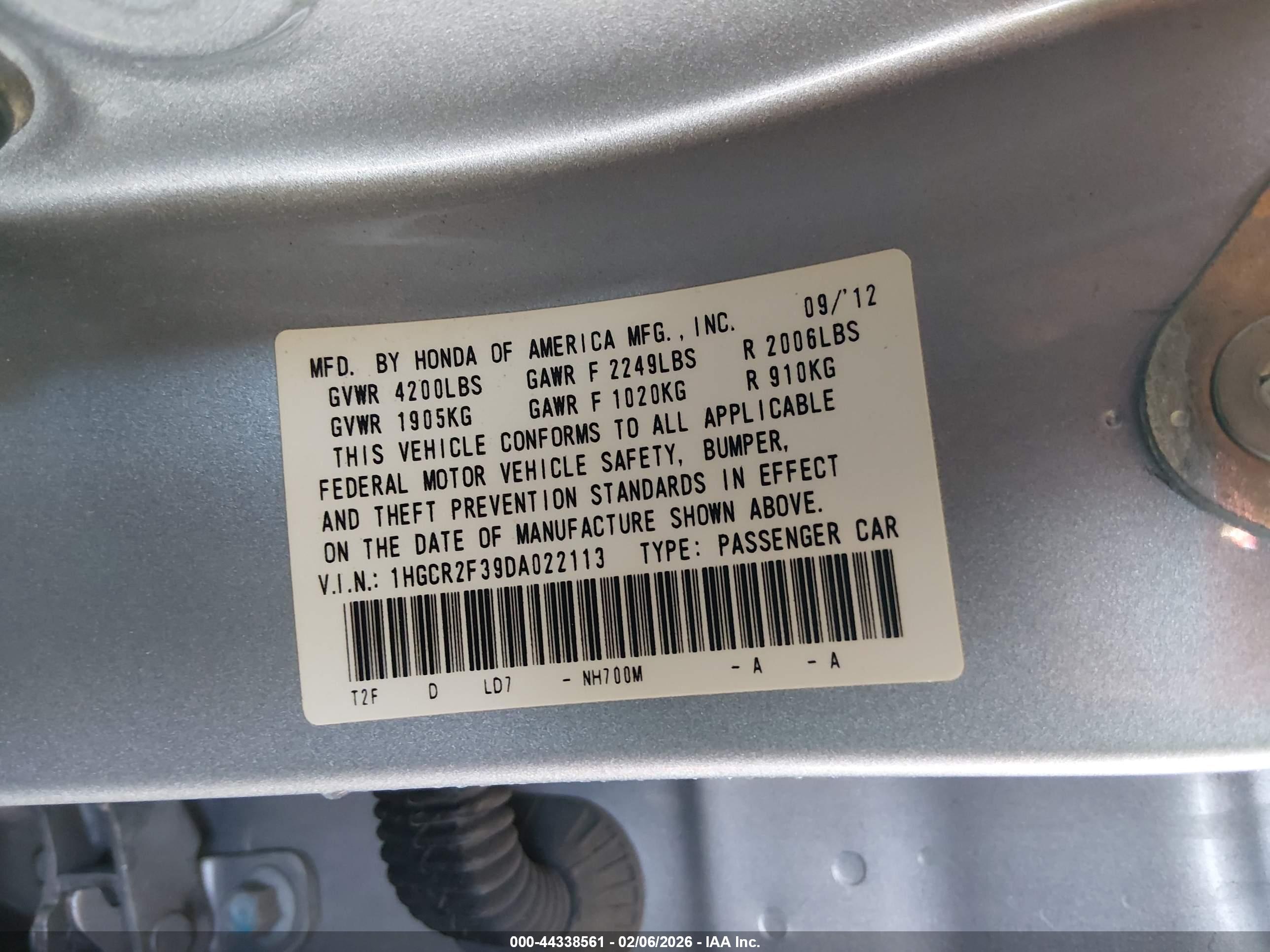 HONDA ACCORD image 9