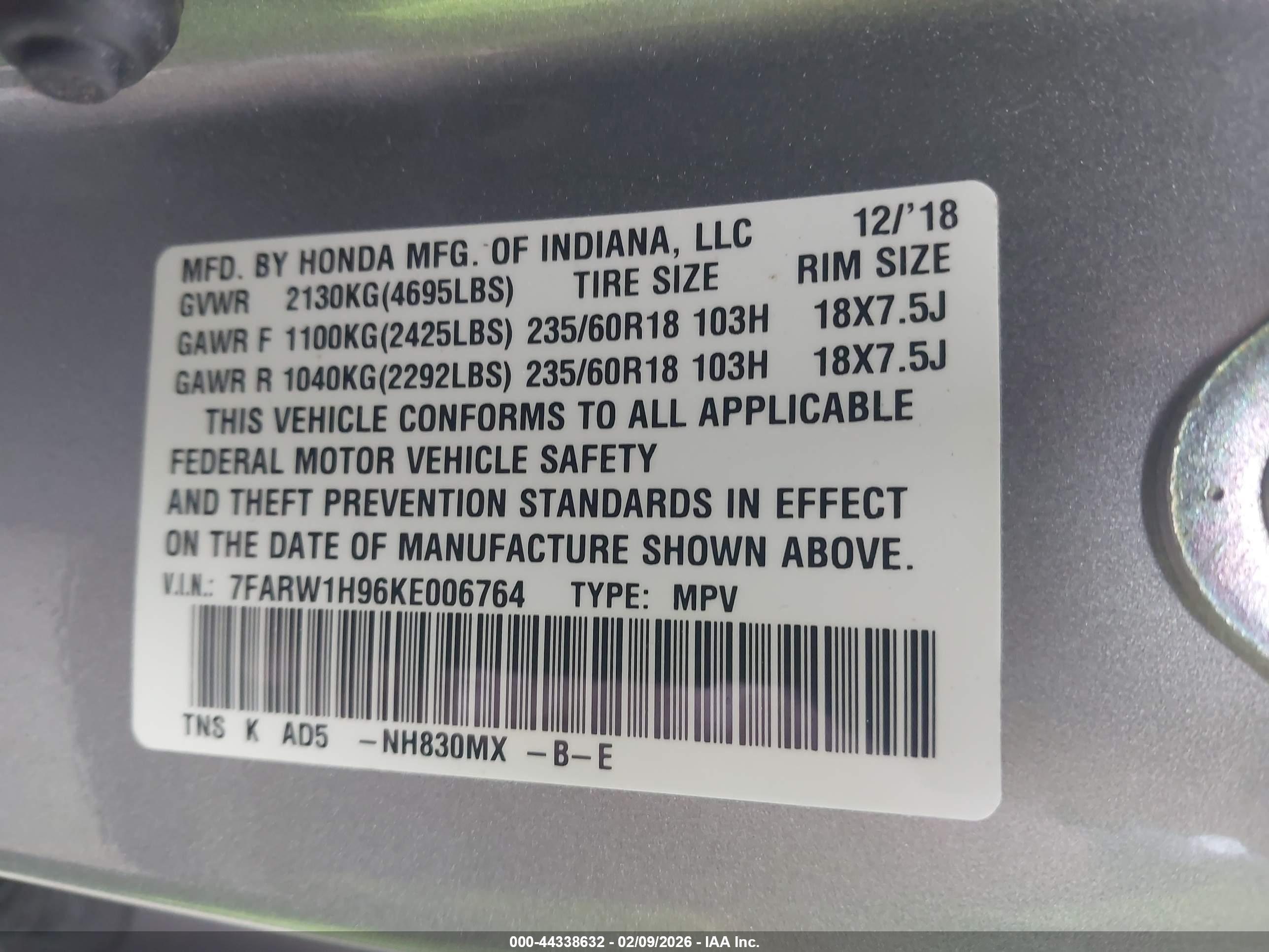 HONDA CR-V image 9