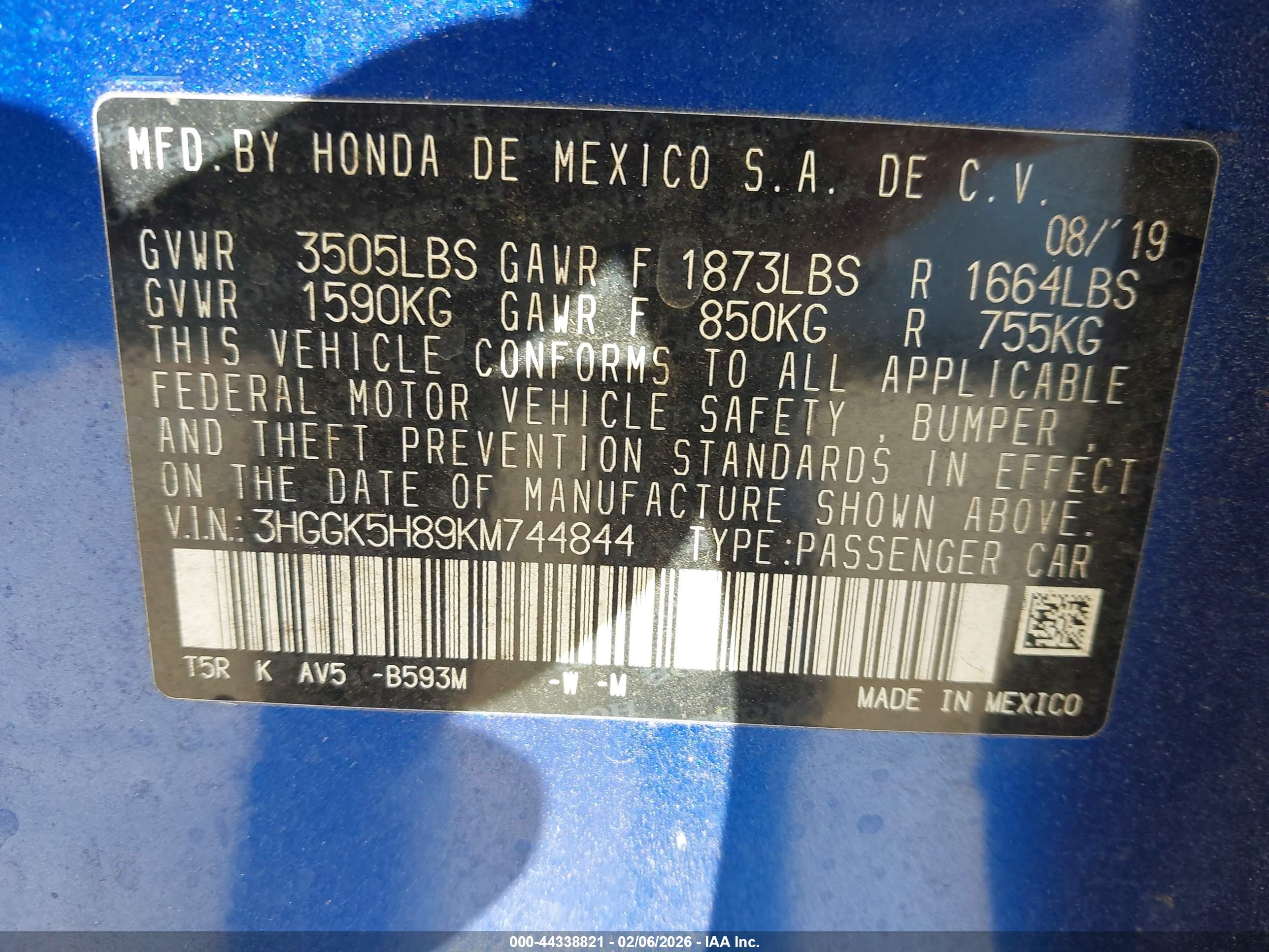 HONDA FIT image 9