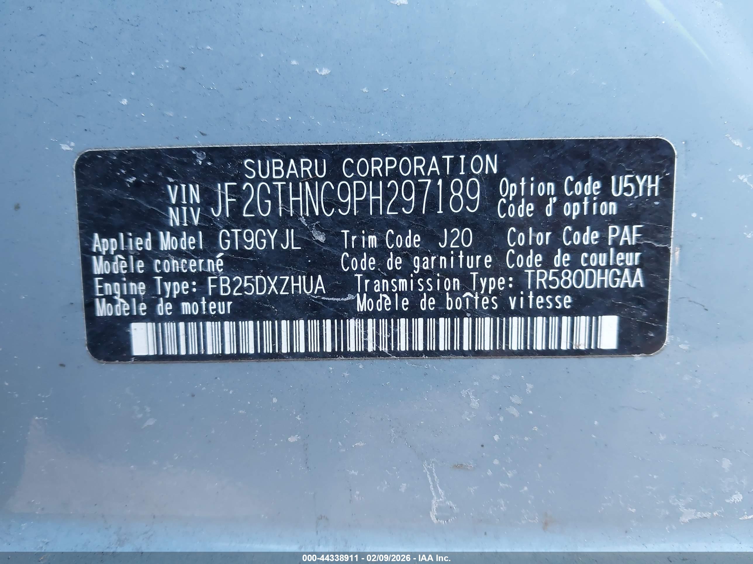 SUBARU CROSSTREK image 9