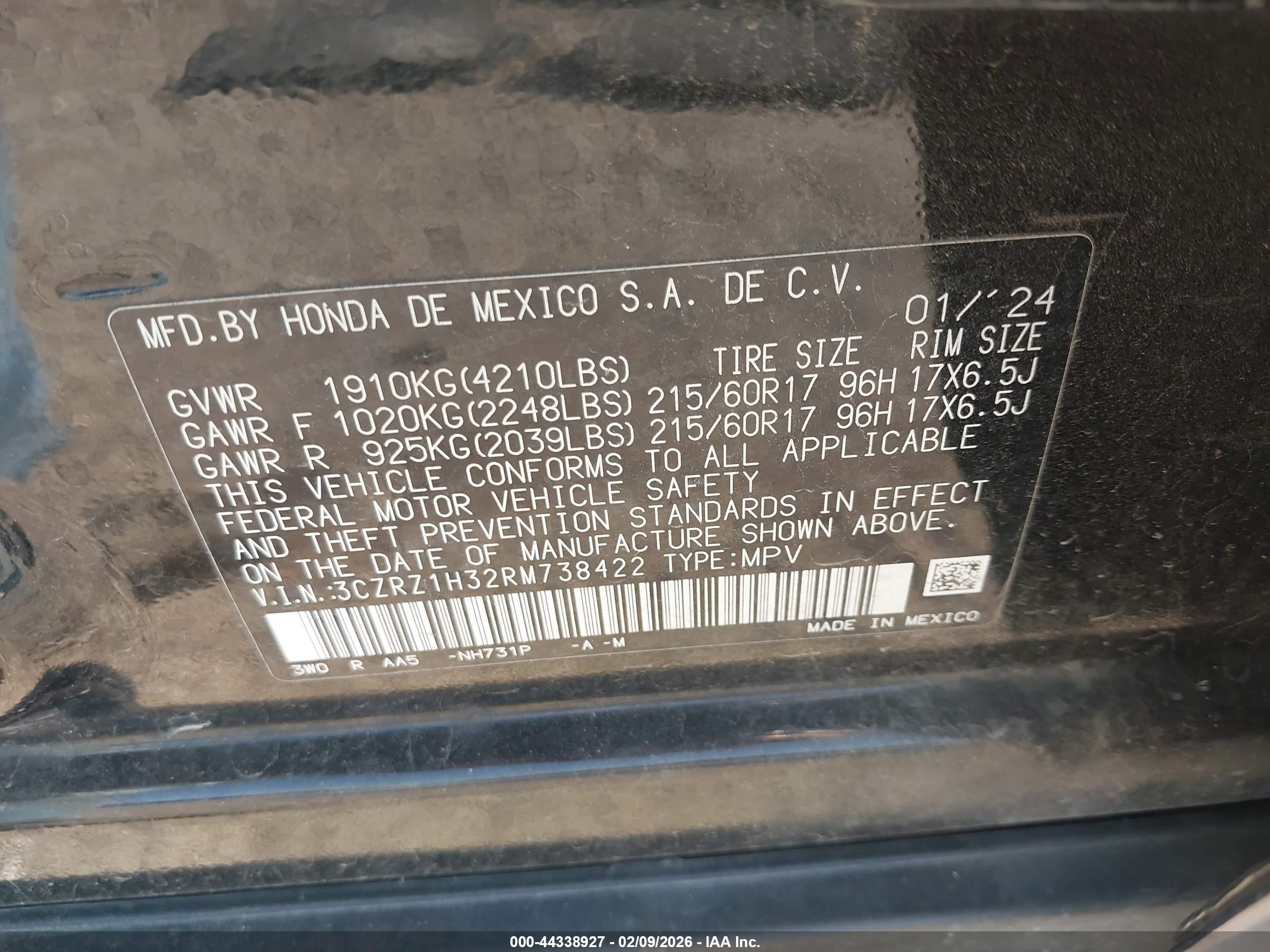 HONDA HR-V image 9
