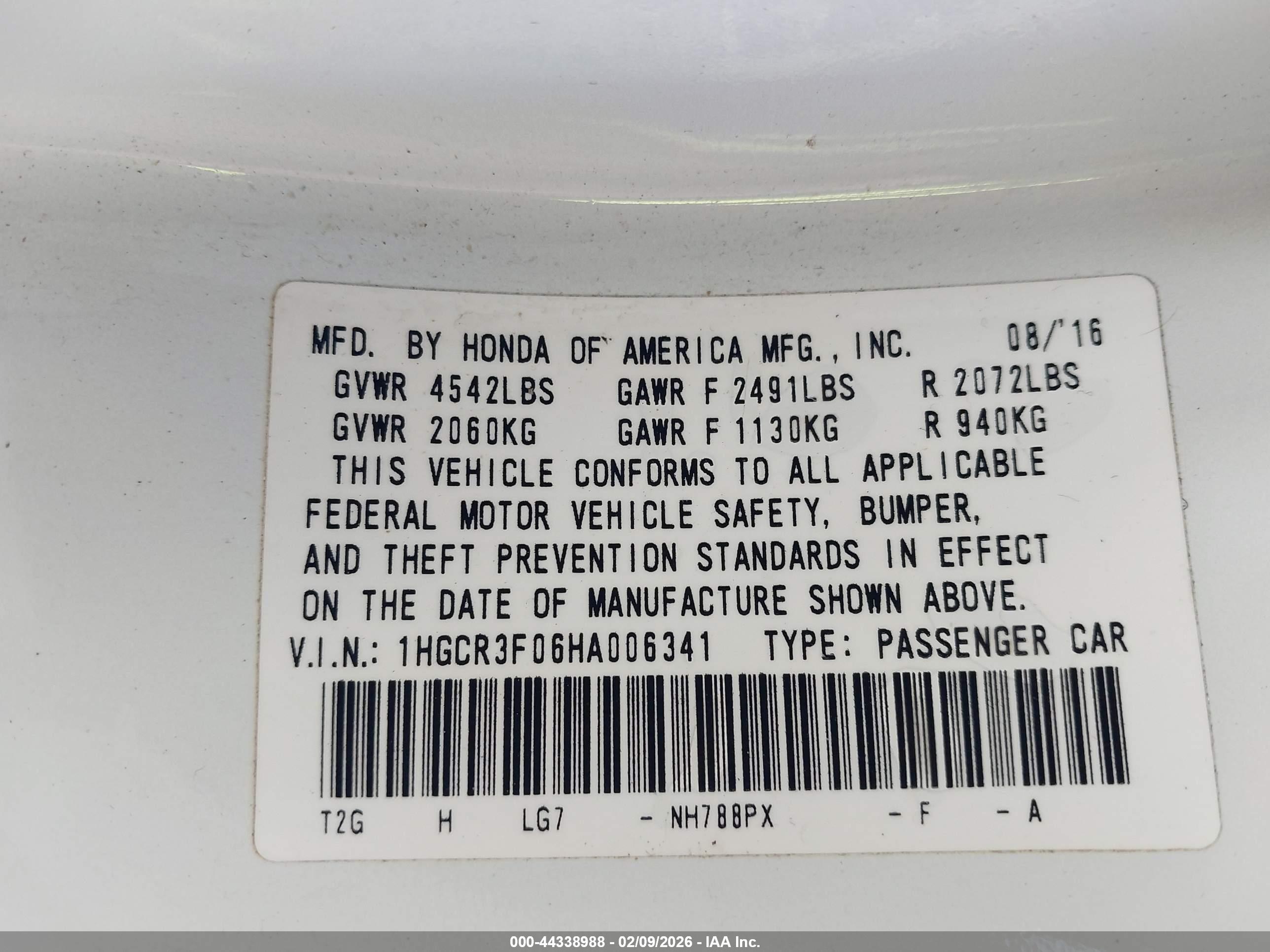 HONDA ACCORD image 9