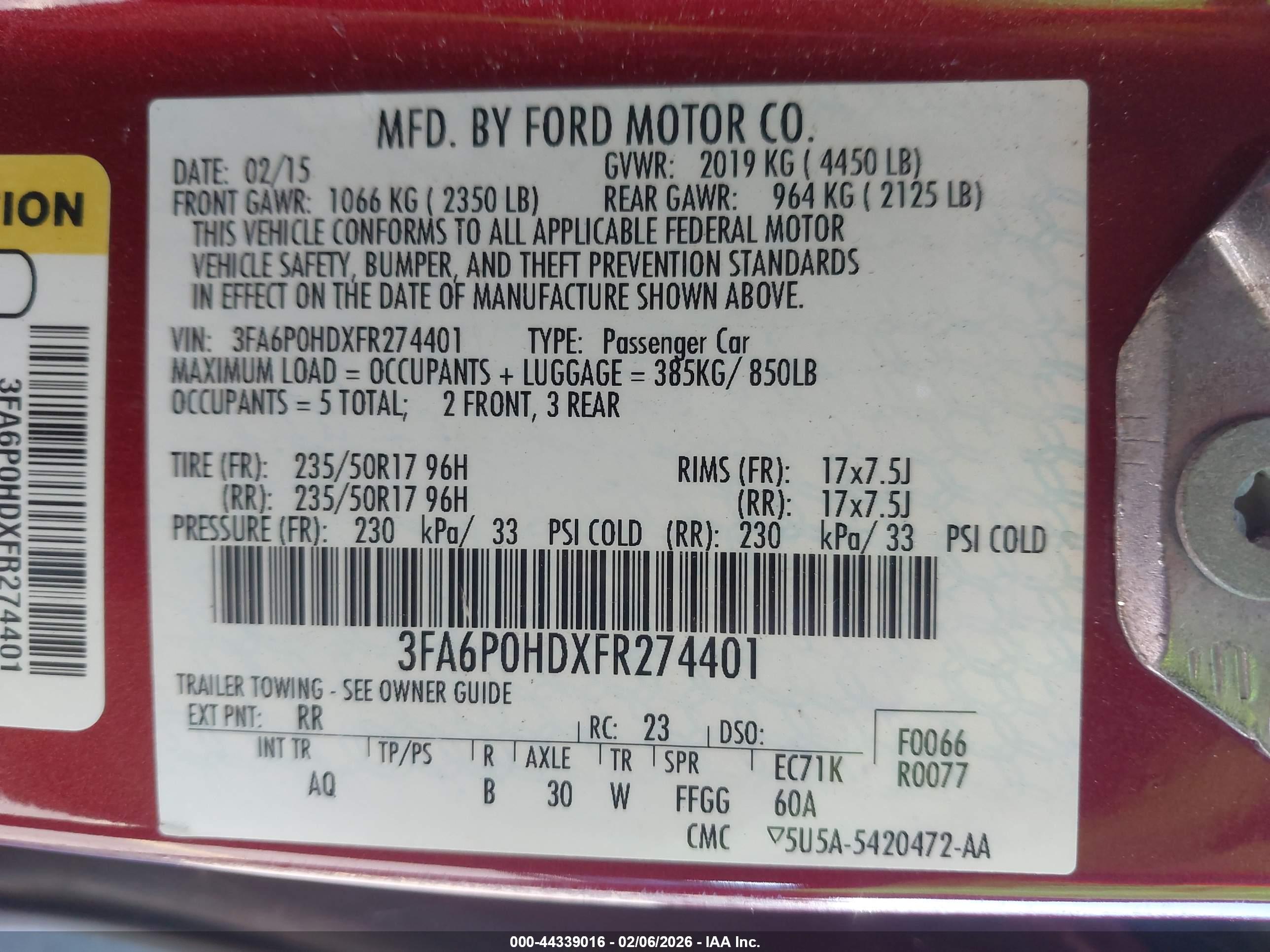 FORD FUSION image 9