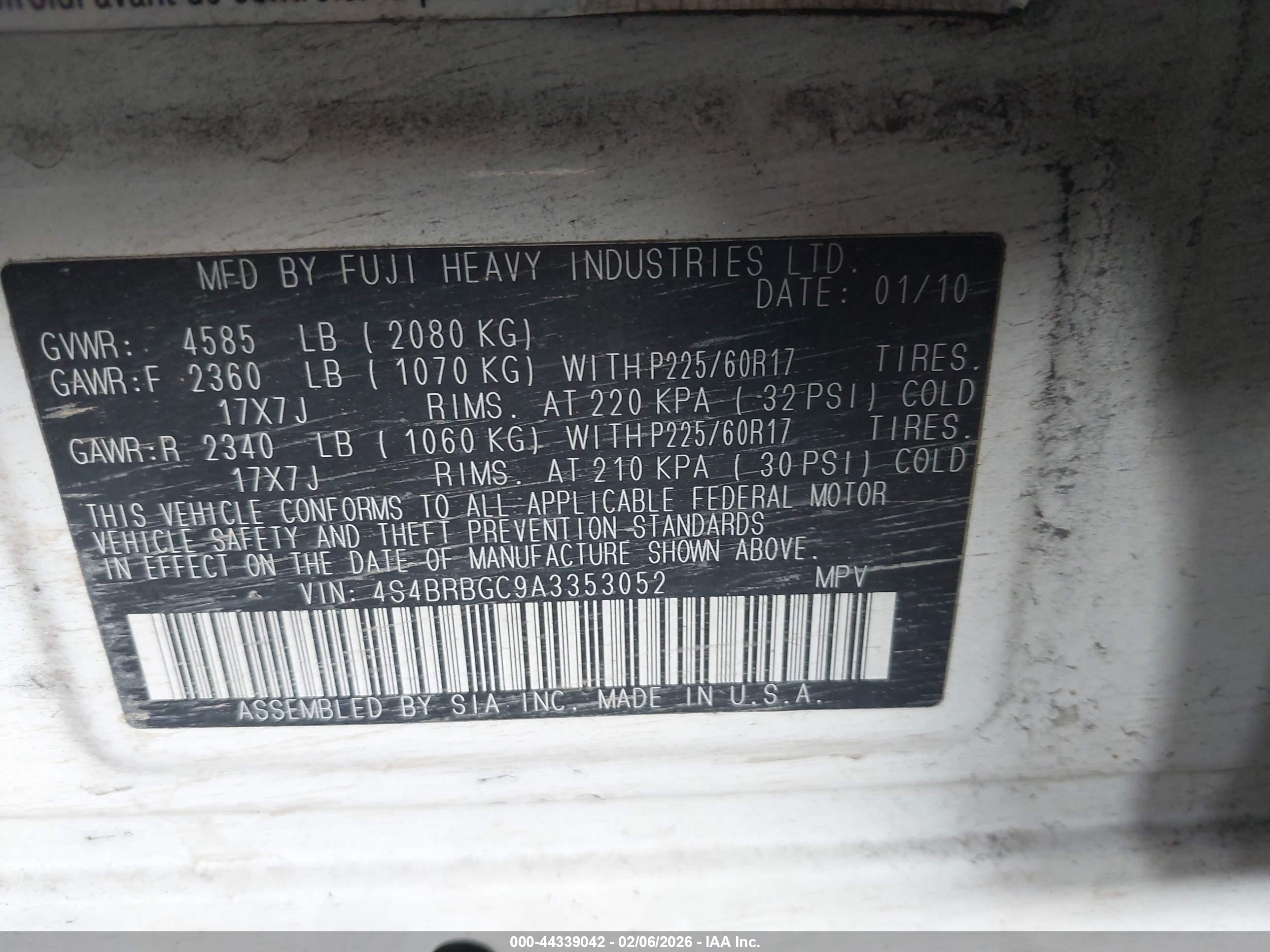 SUBARU OUTBACK image 9
