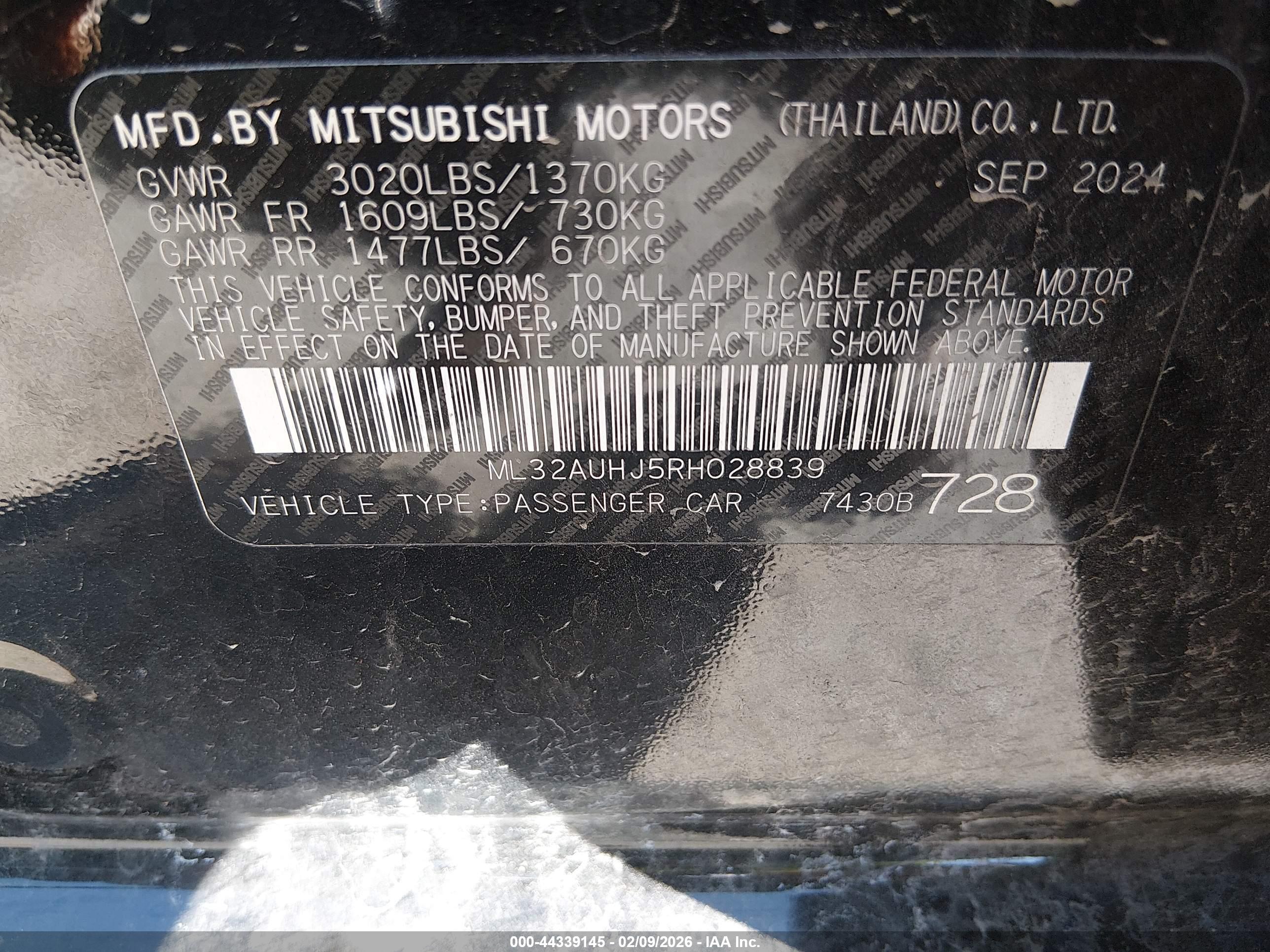 MITSUBISHI MIRAGE image 9