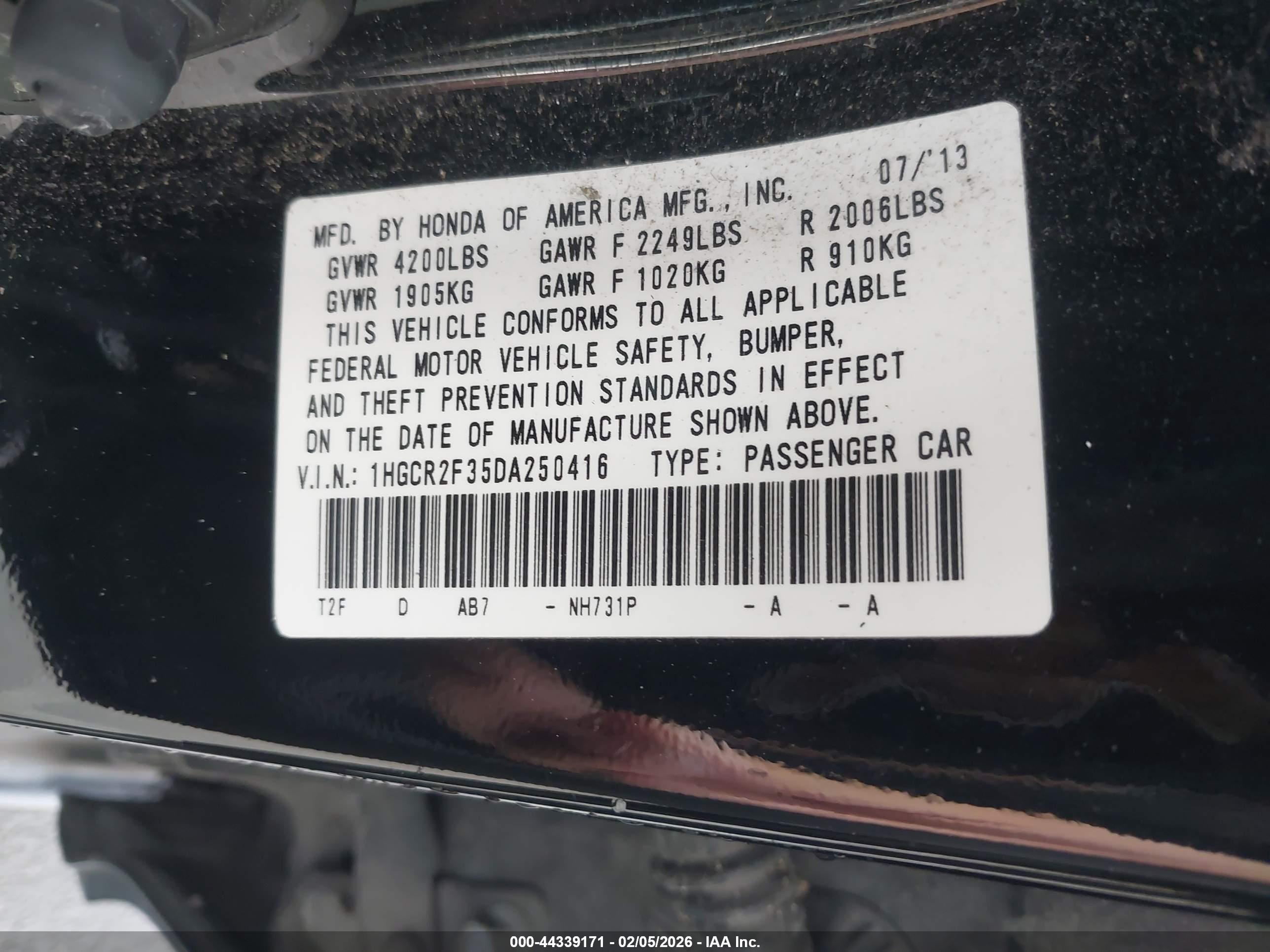 HONDA ACCORD image 9