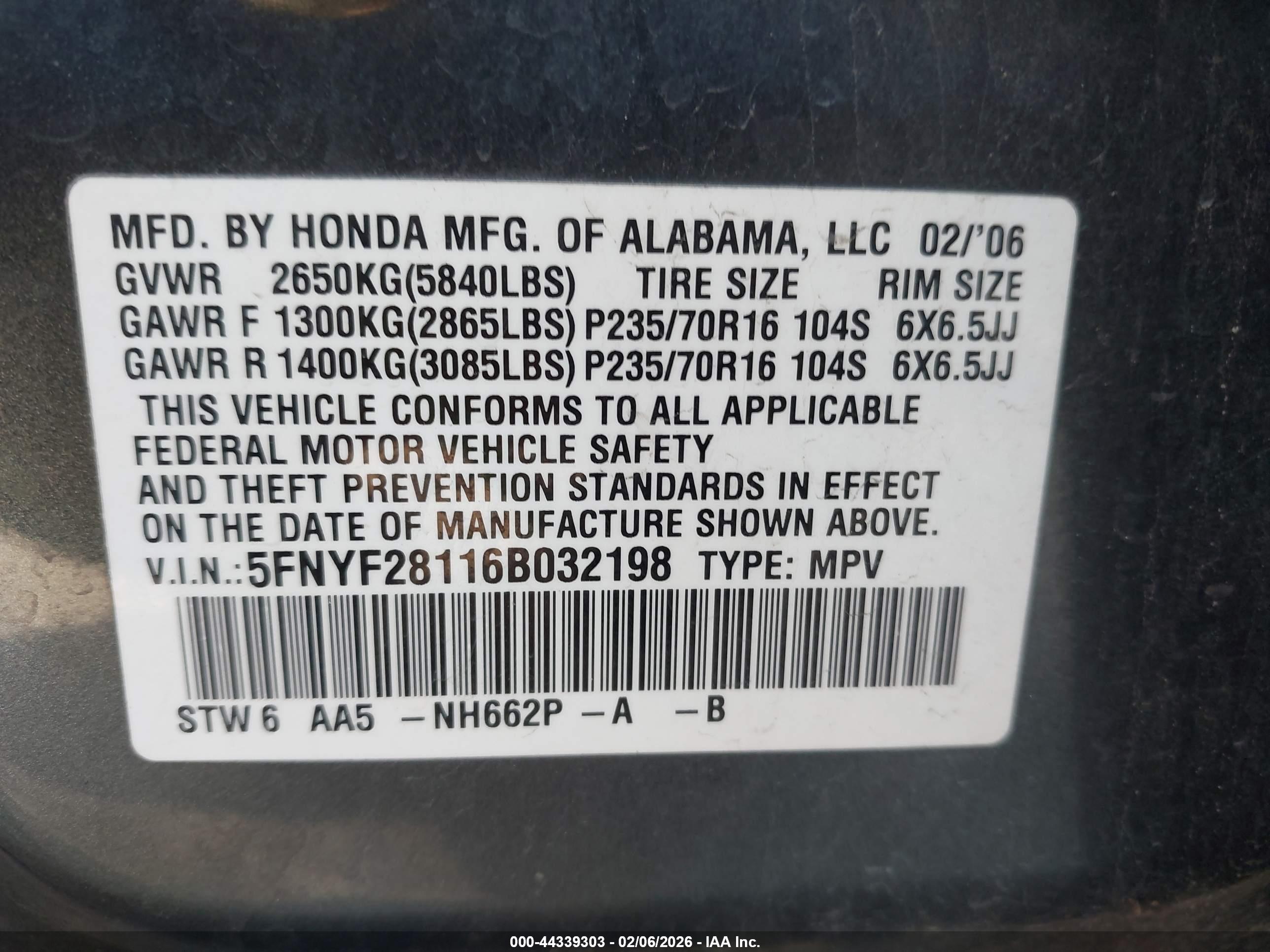 HONDA PILOT image 9