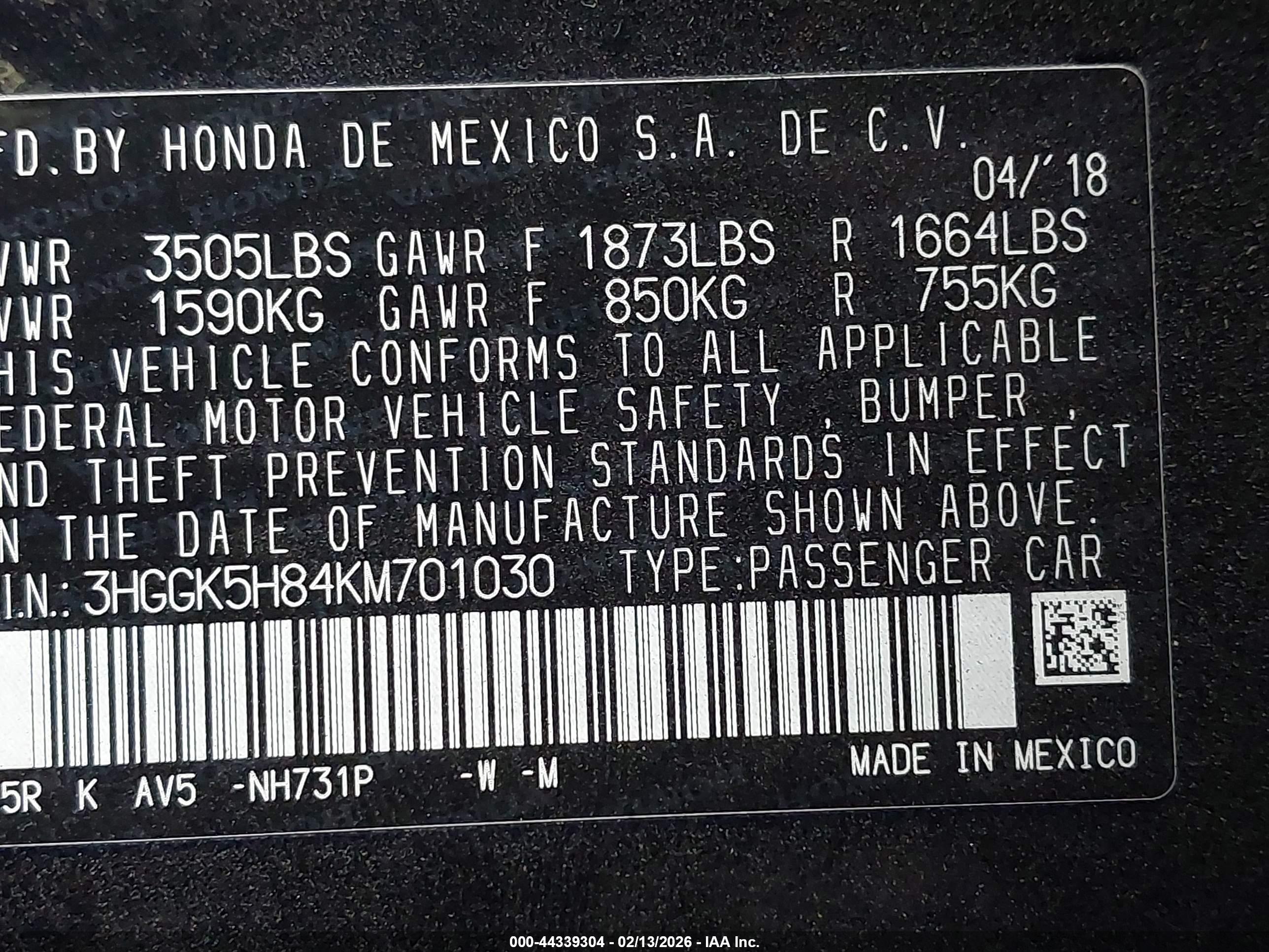 HONDA FIT image 9