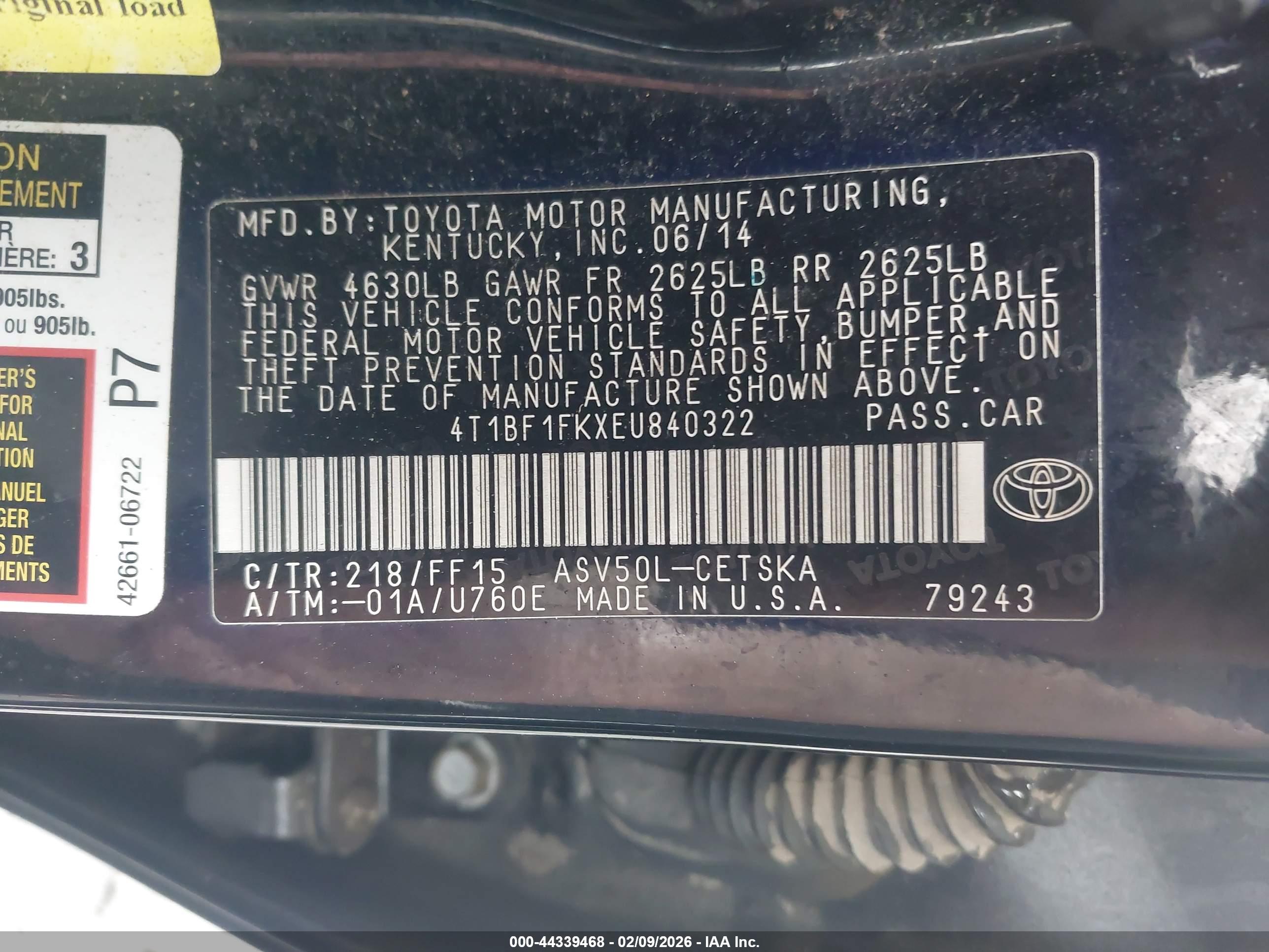 TOYOTA CAMRY image 9