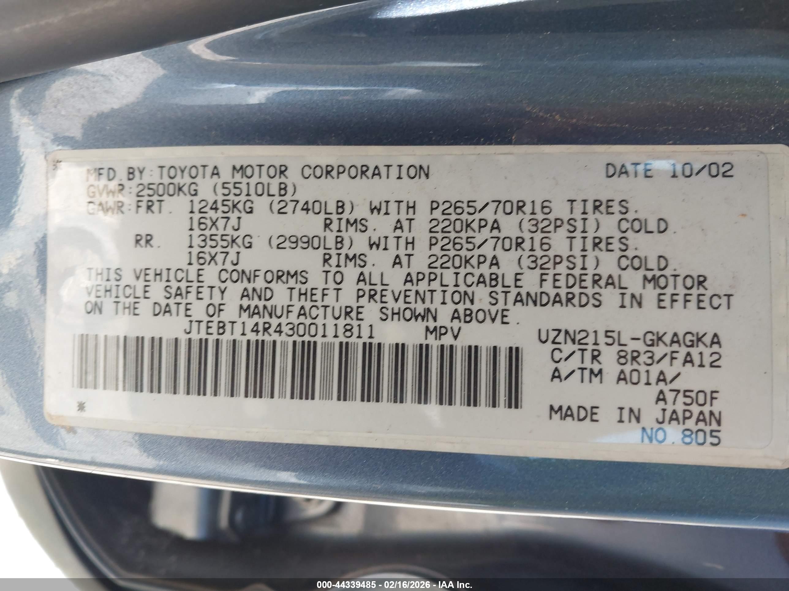 TOYOTA 4RUNNER image 9