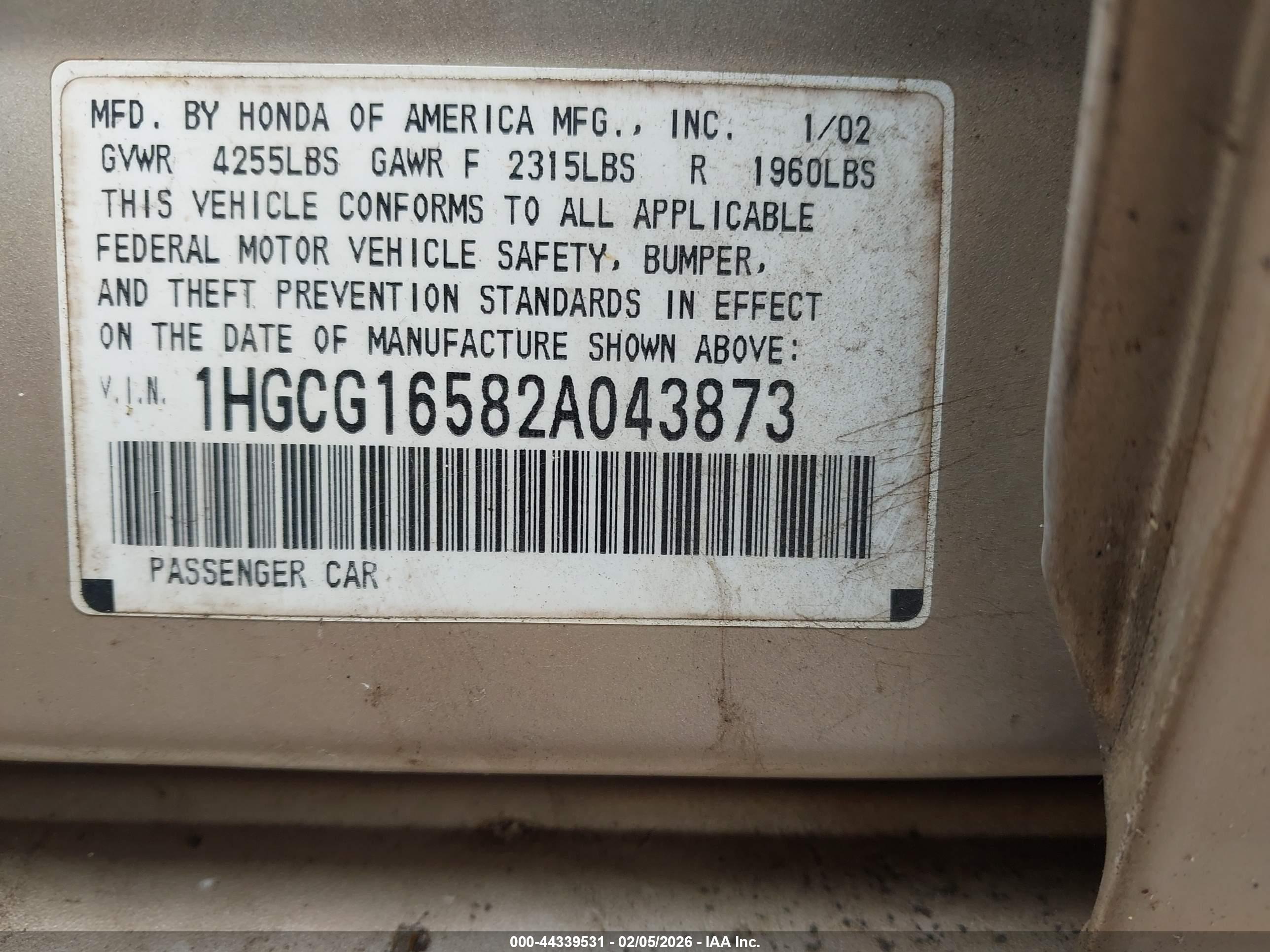 HONDA ACCORD image 9