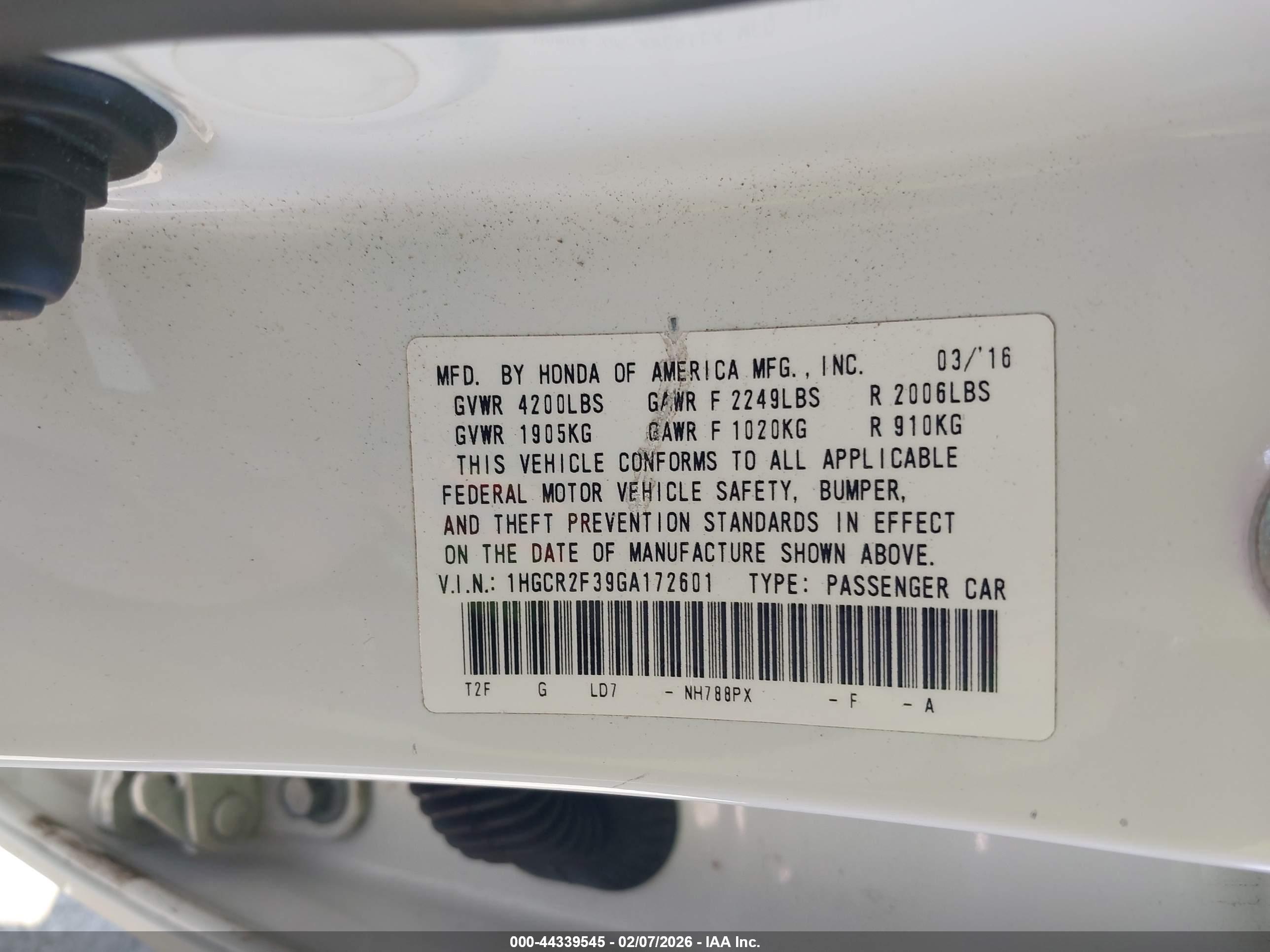 HONDA ACCORD image 9