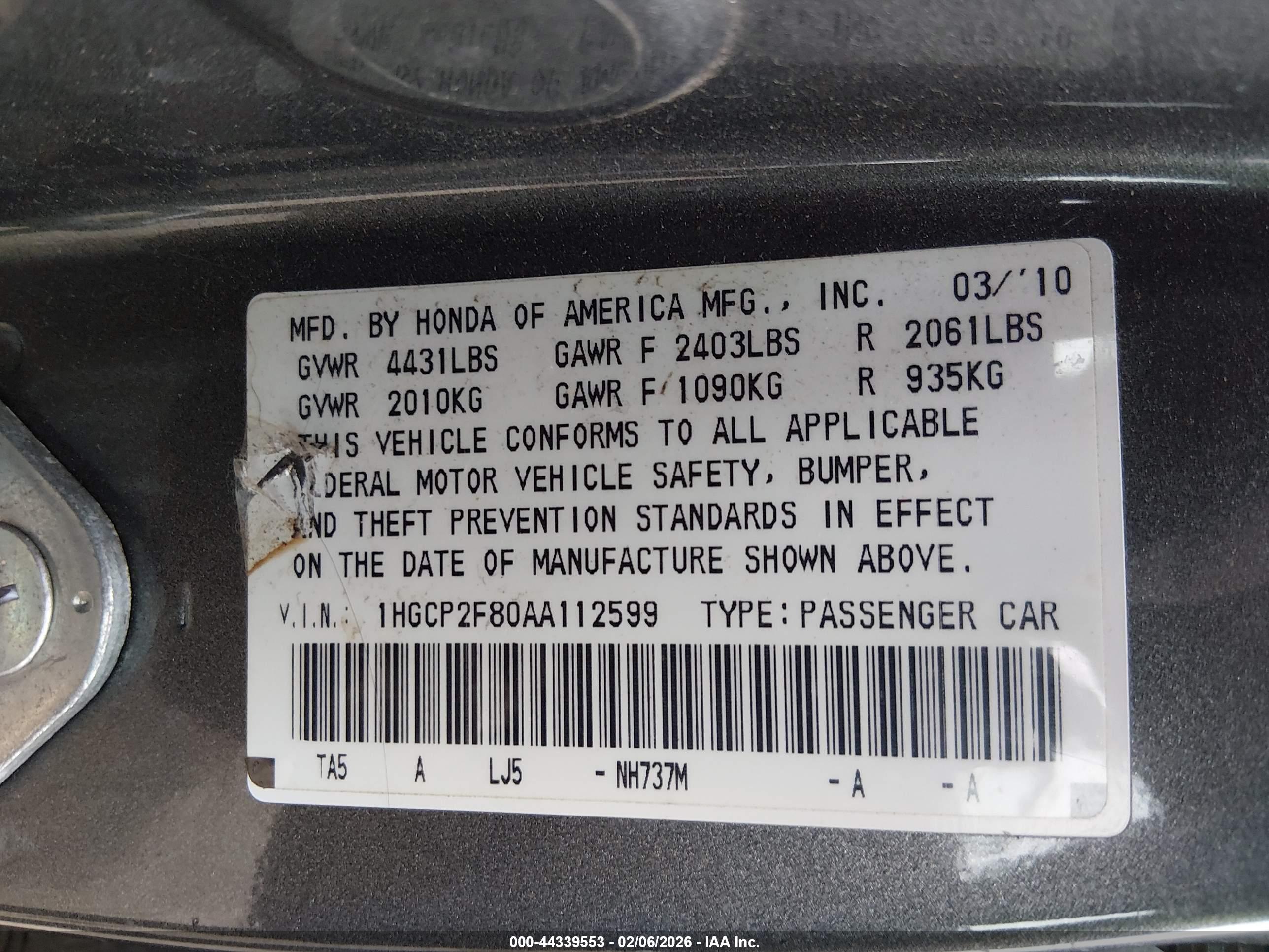 HONDA ACCORD image 9
