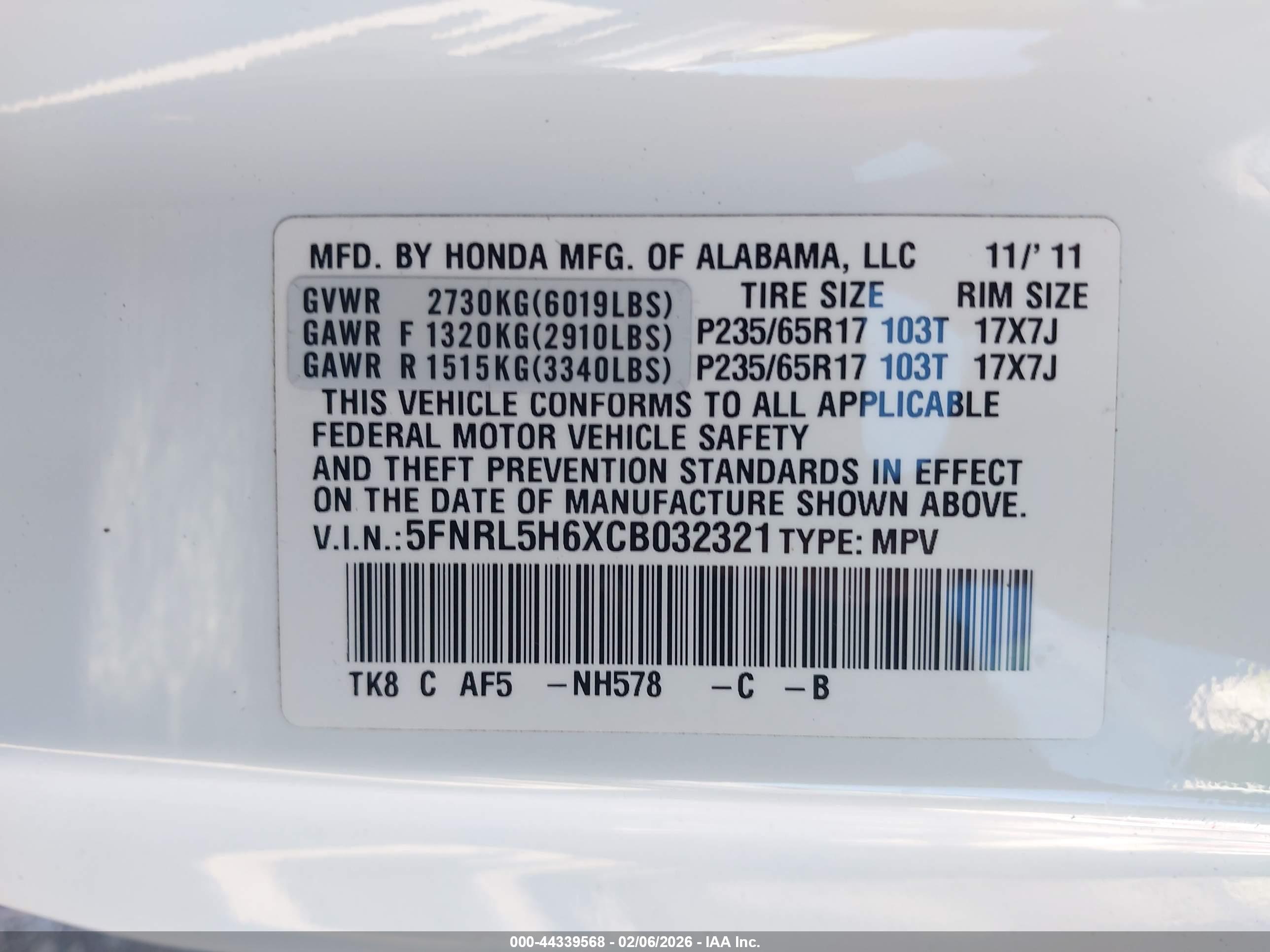 HONDA ODYSSEY image 9