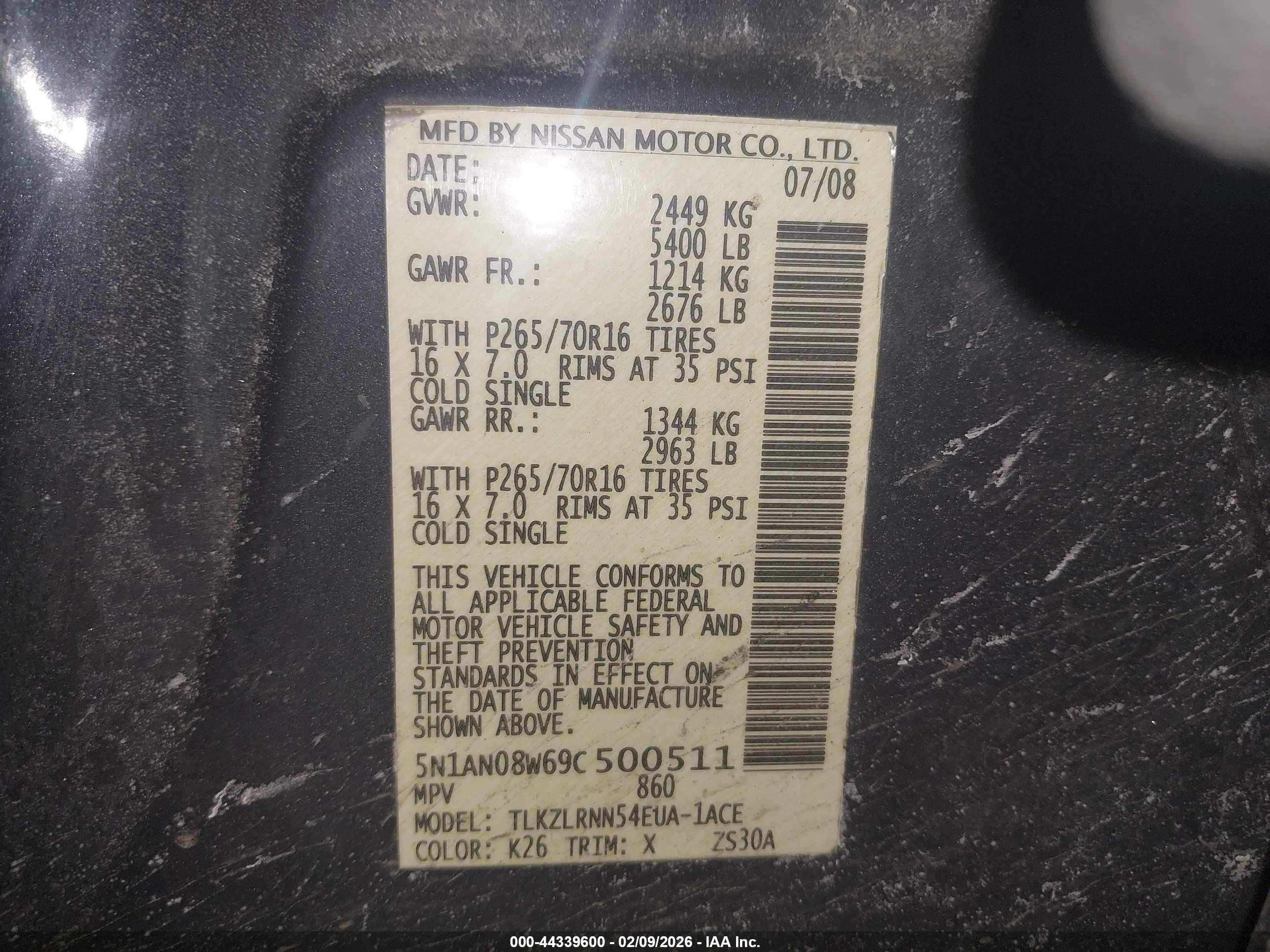 NISSAN XTERRA image 9