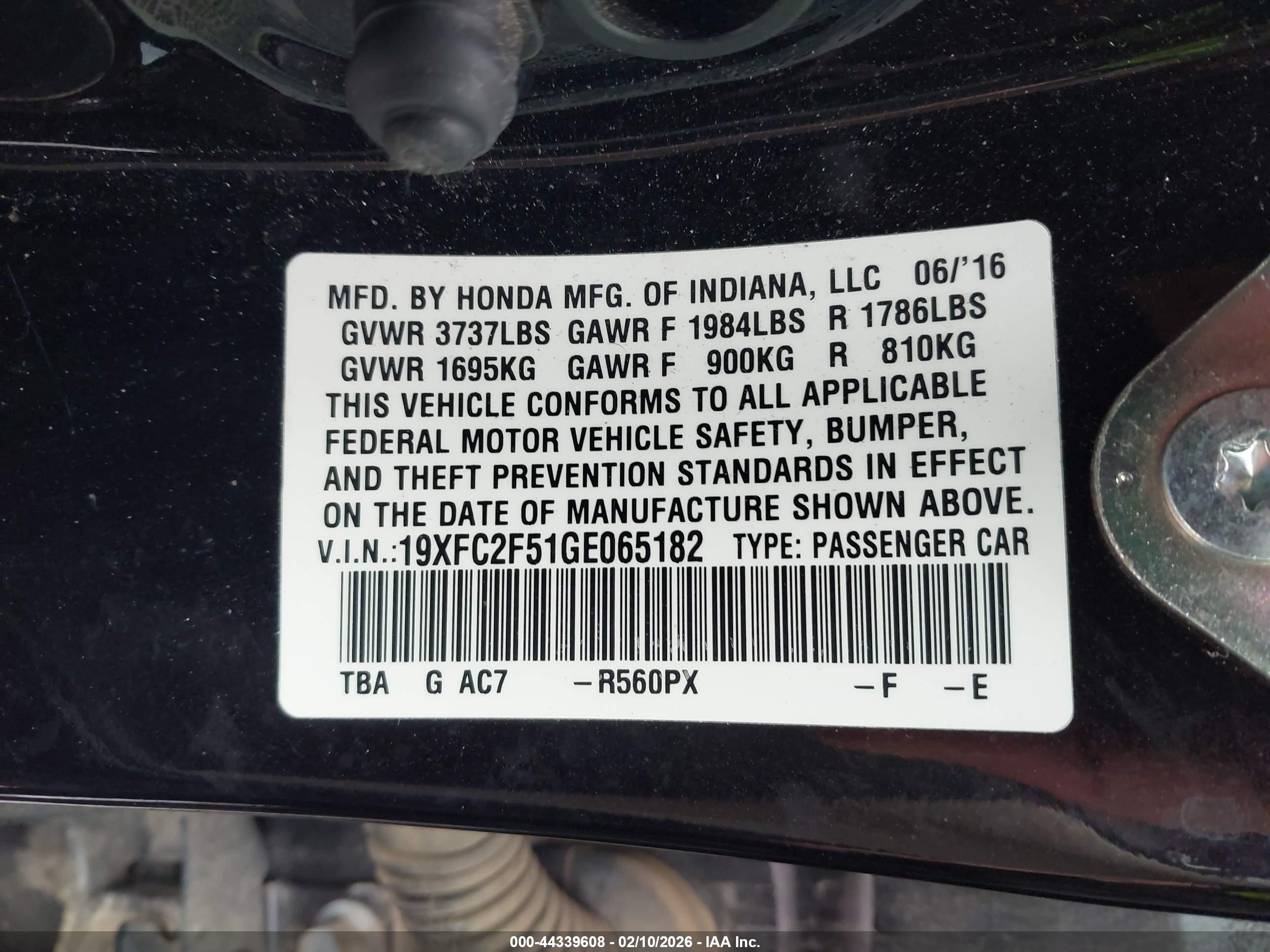 HONDA CIVIC image 9