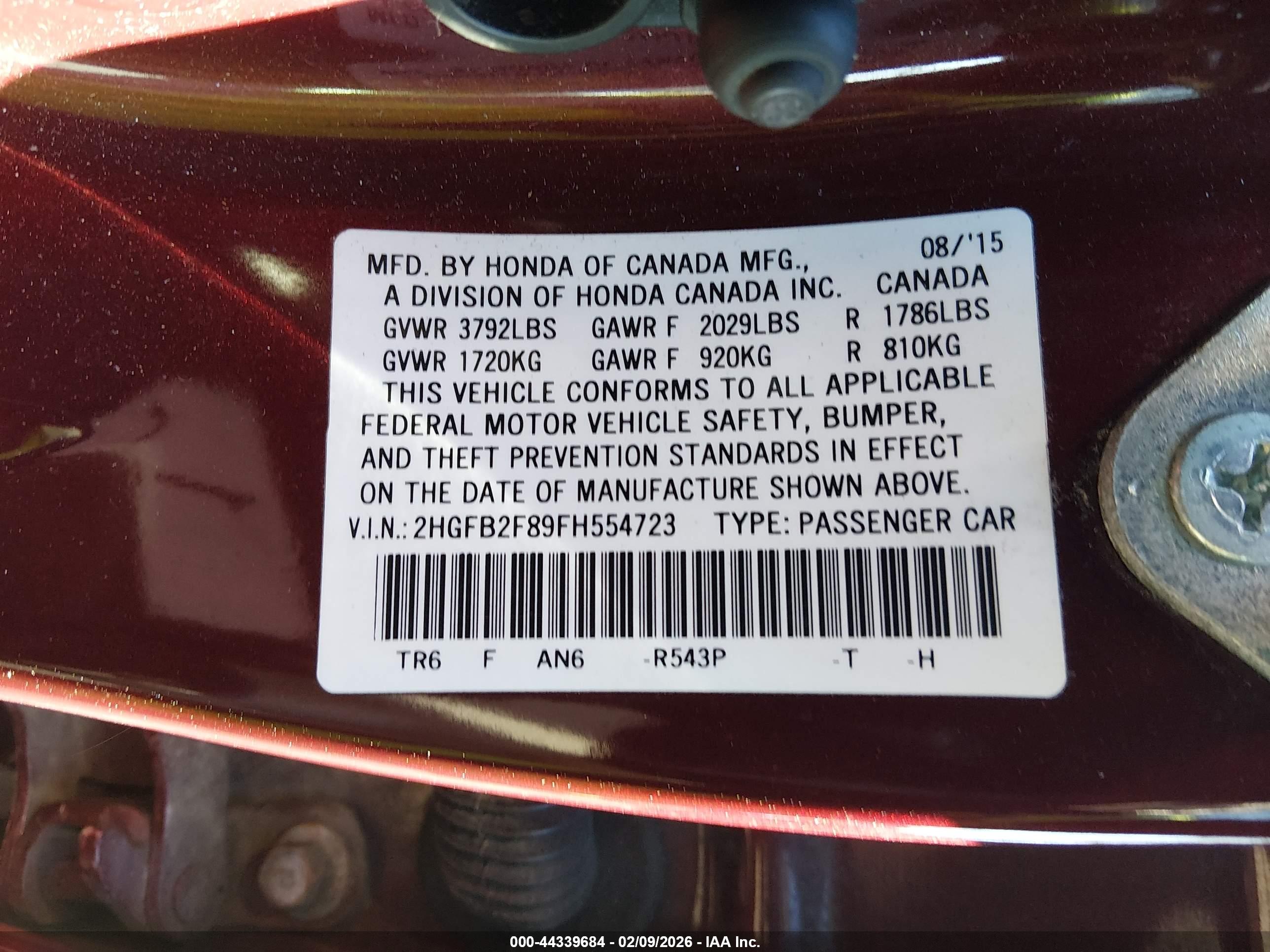 HONDA CIVIC image 9