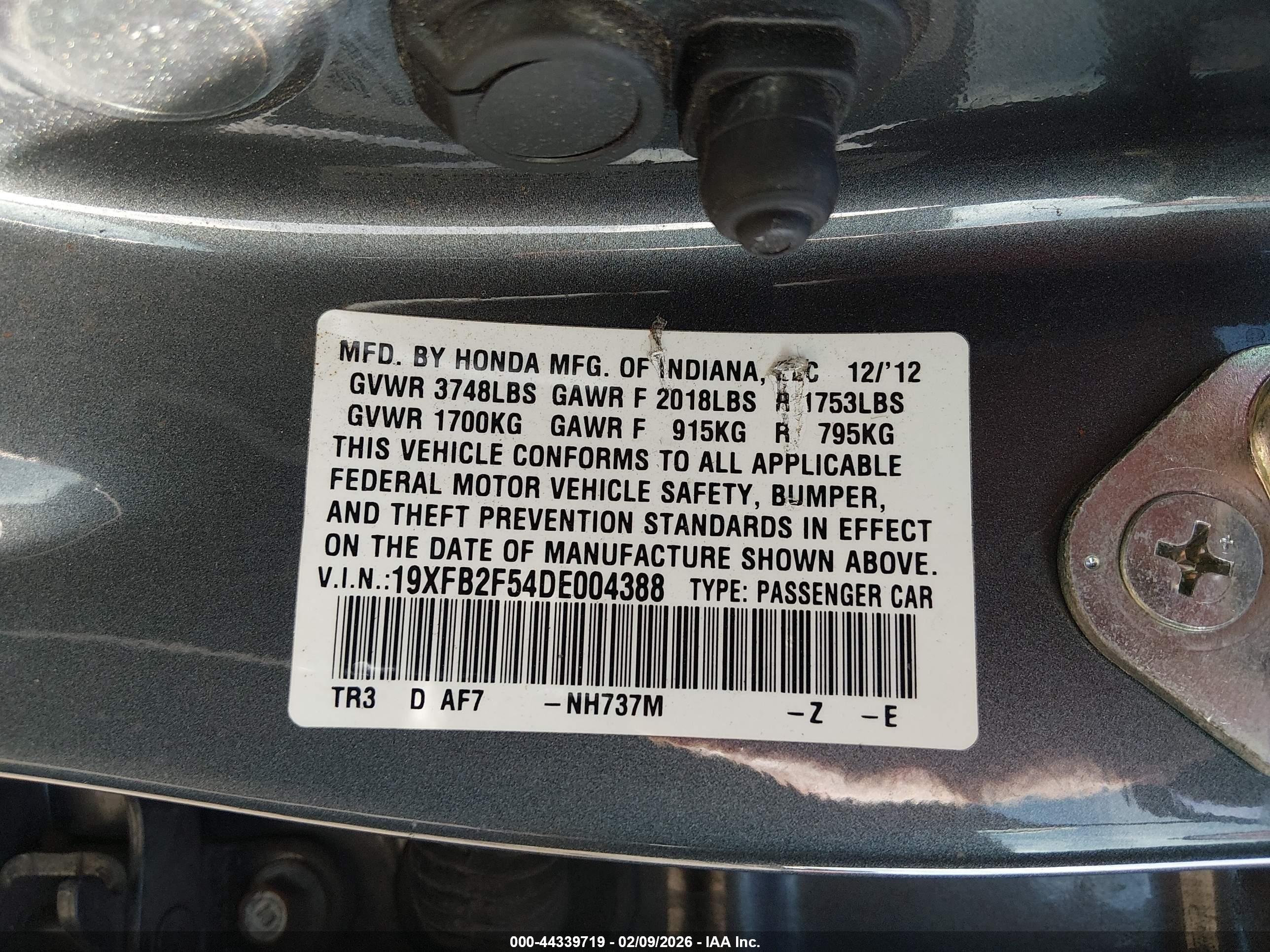HONDA CIVIC image 9