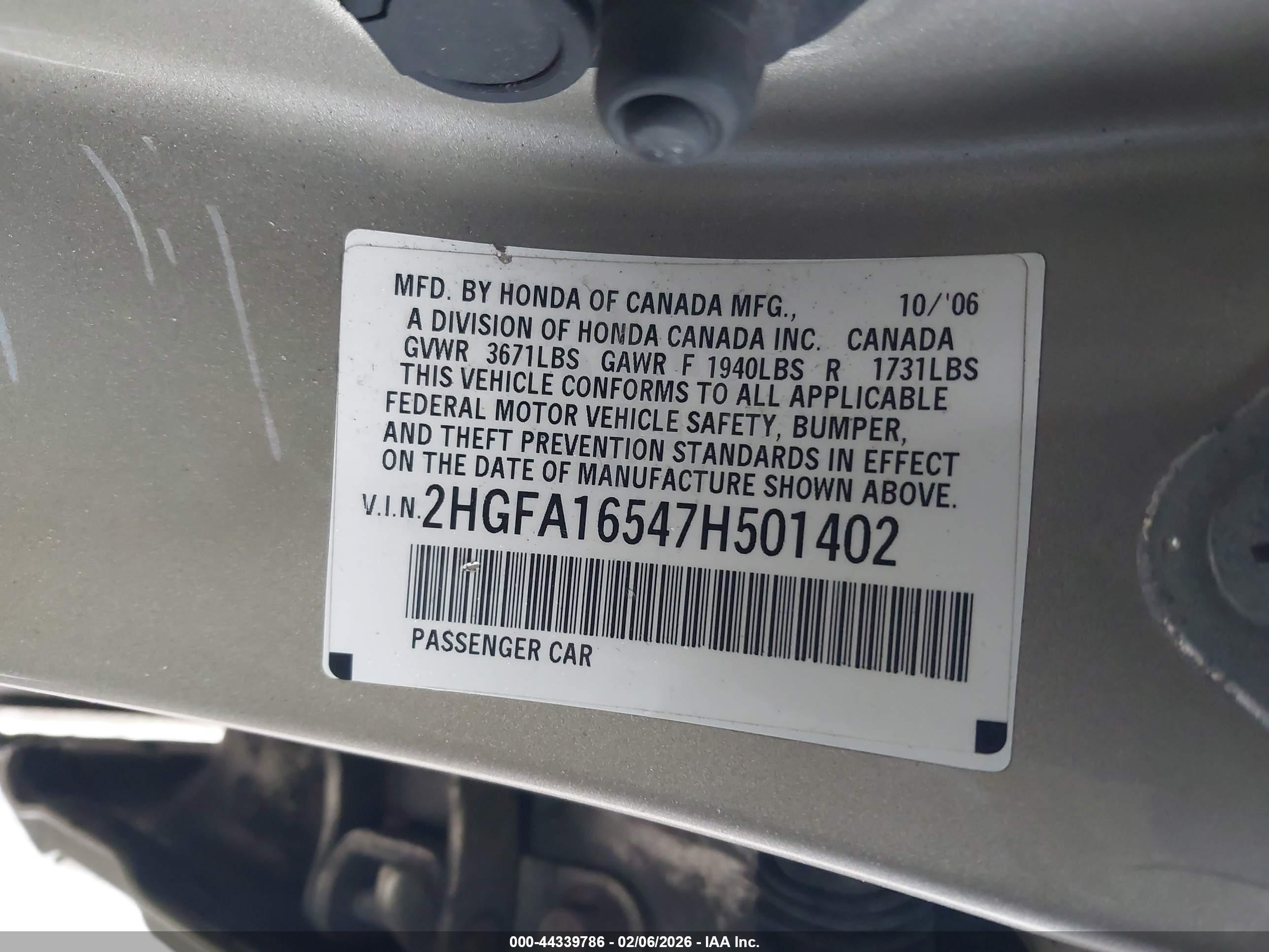 HONDA CIVIC image 9