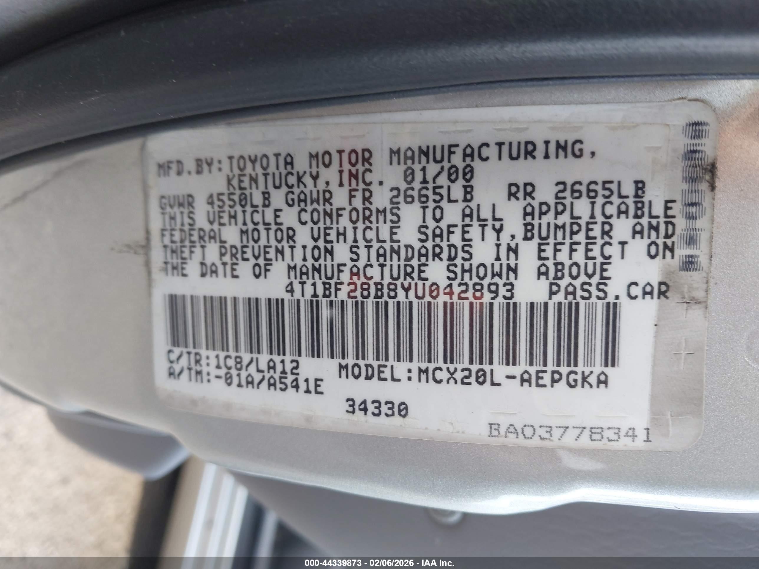 TOYOTA AVALON image 9
