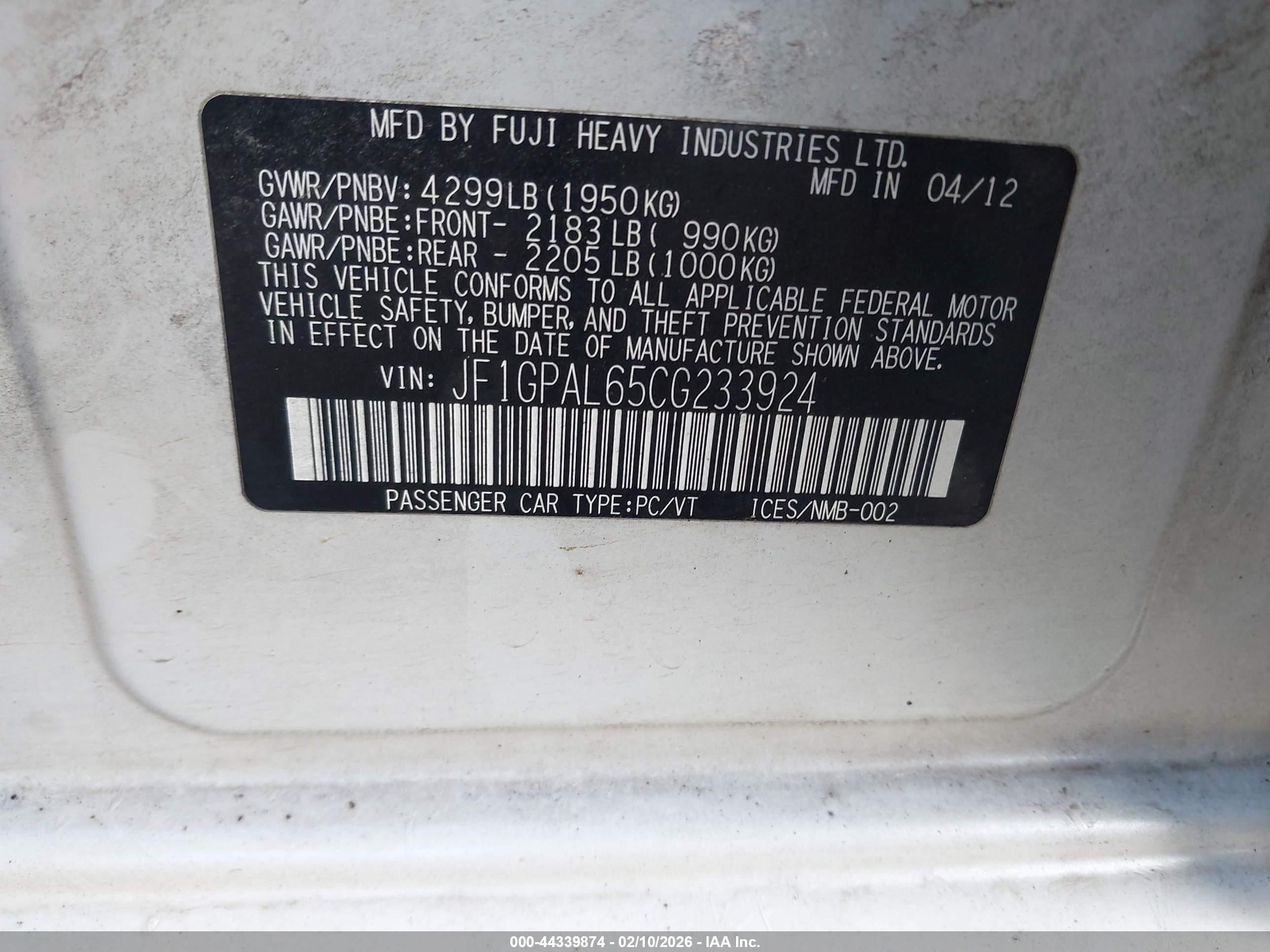 SUBARU IMPREZA image 9