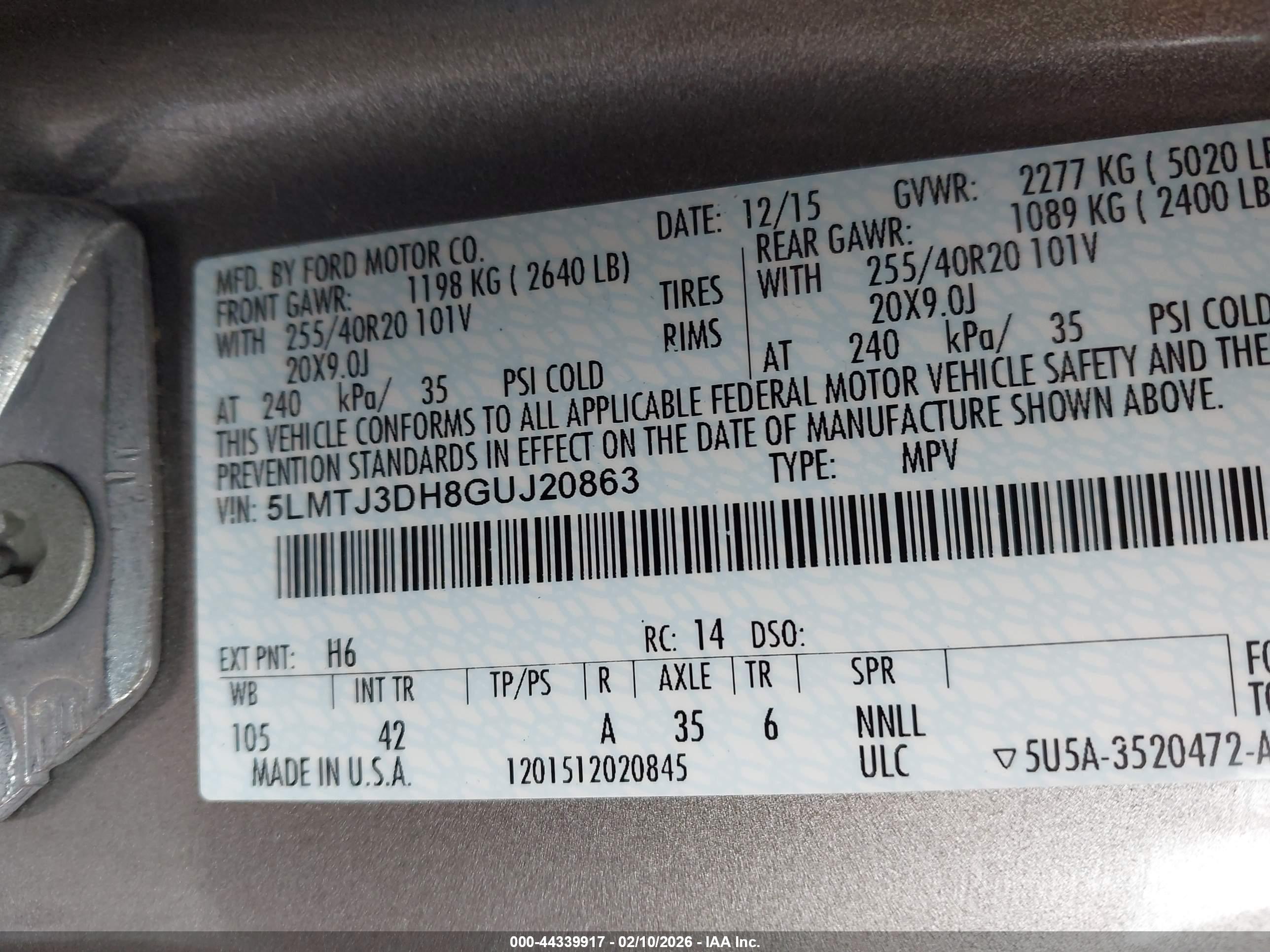 LINCOLN MKC image 9