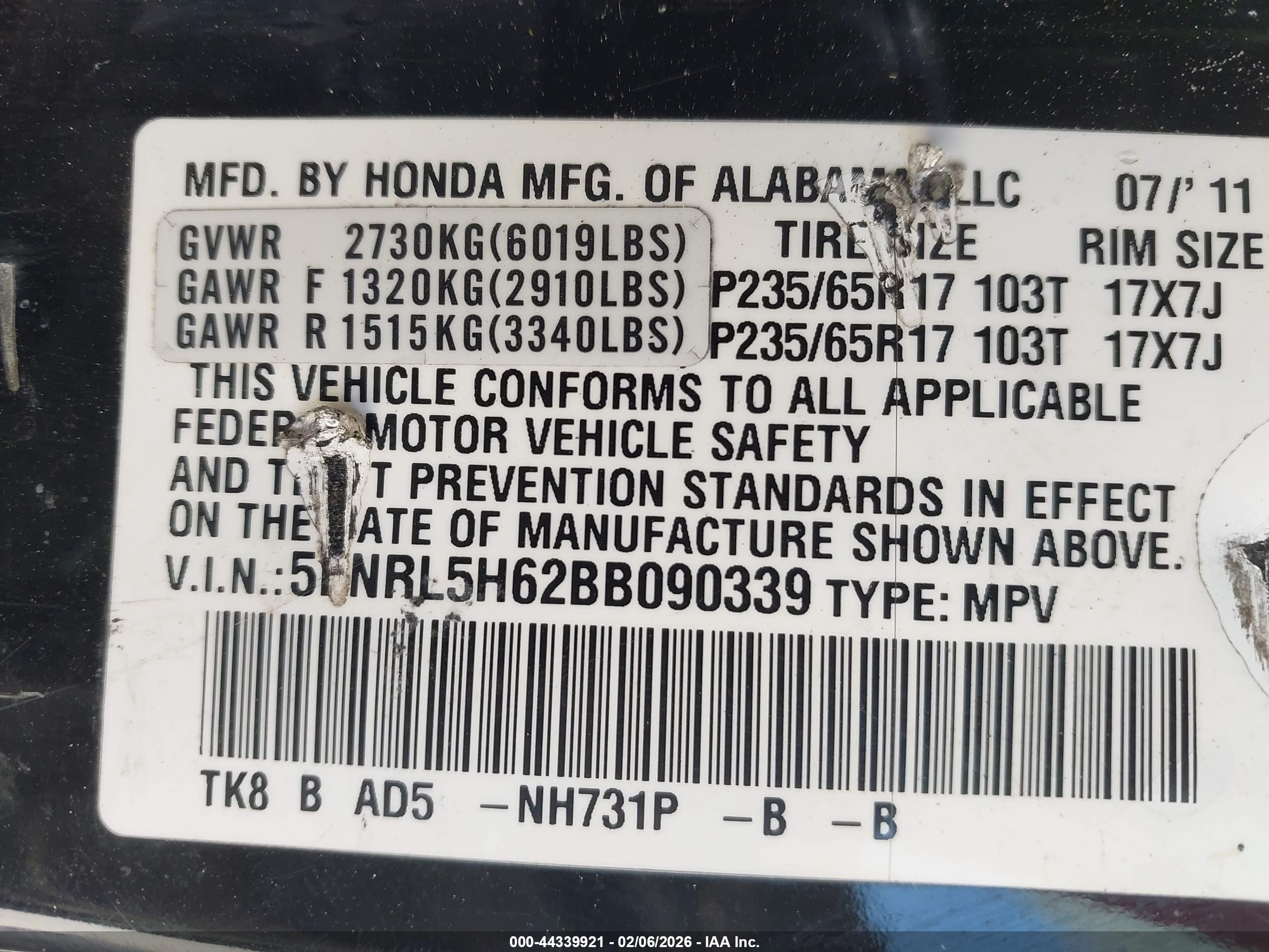 HONDA ODYSSEY image 9