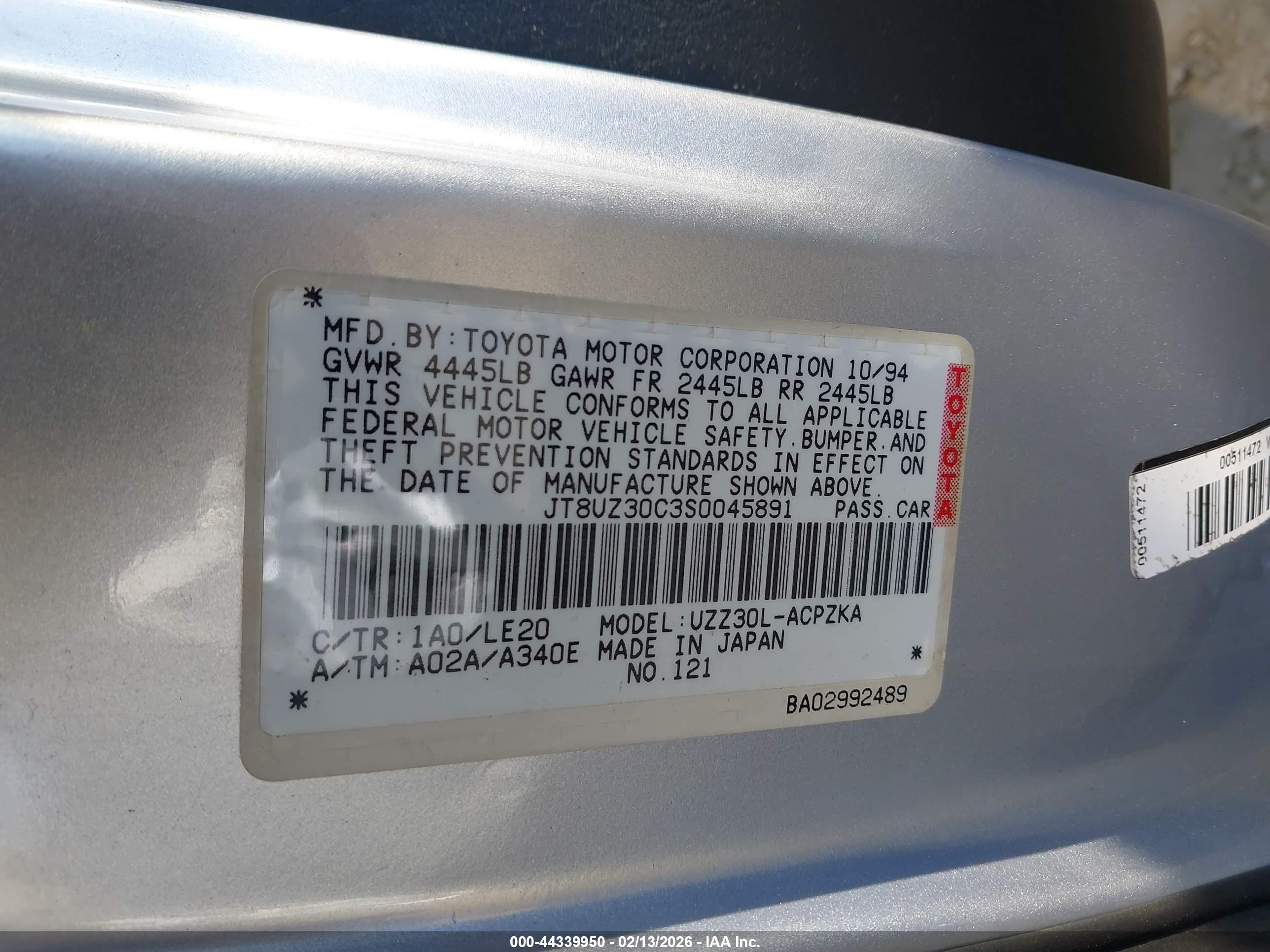 LEXUS SC image 9