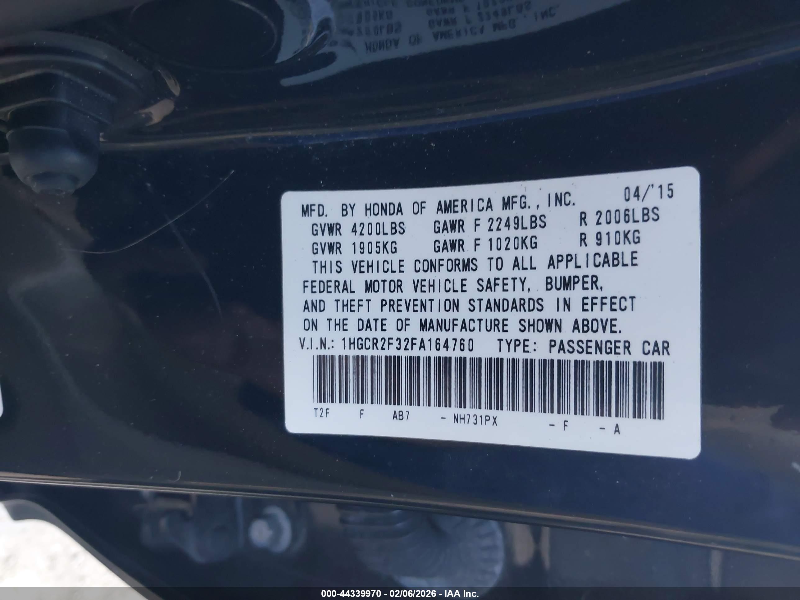 HONDA ACCORD image 9