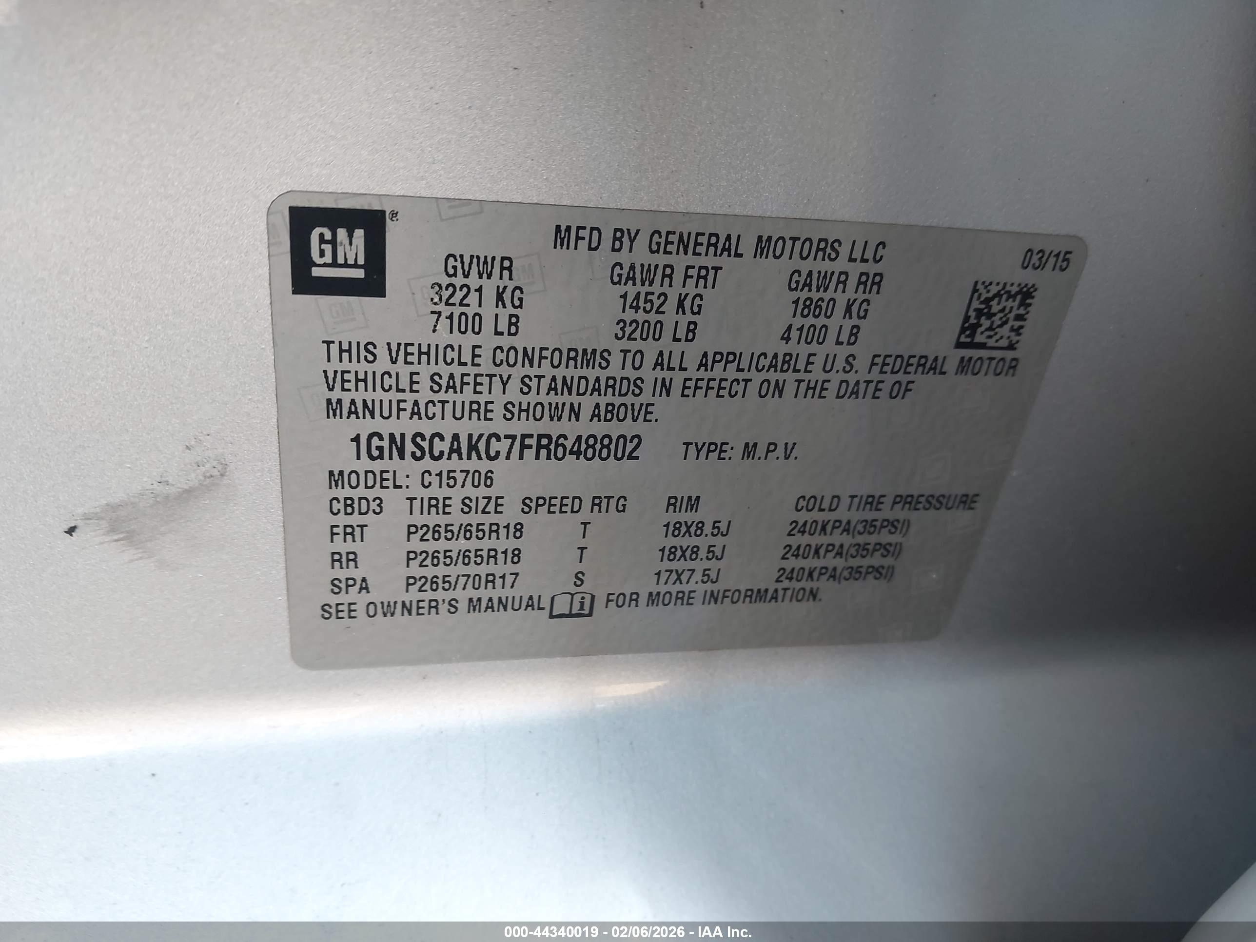 CHEVROLET TAHOE image 9