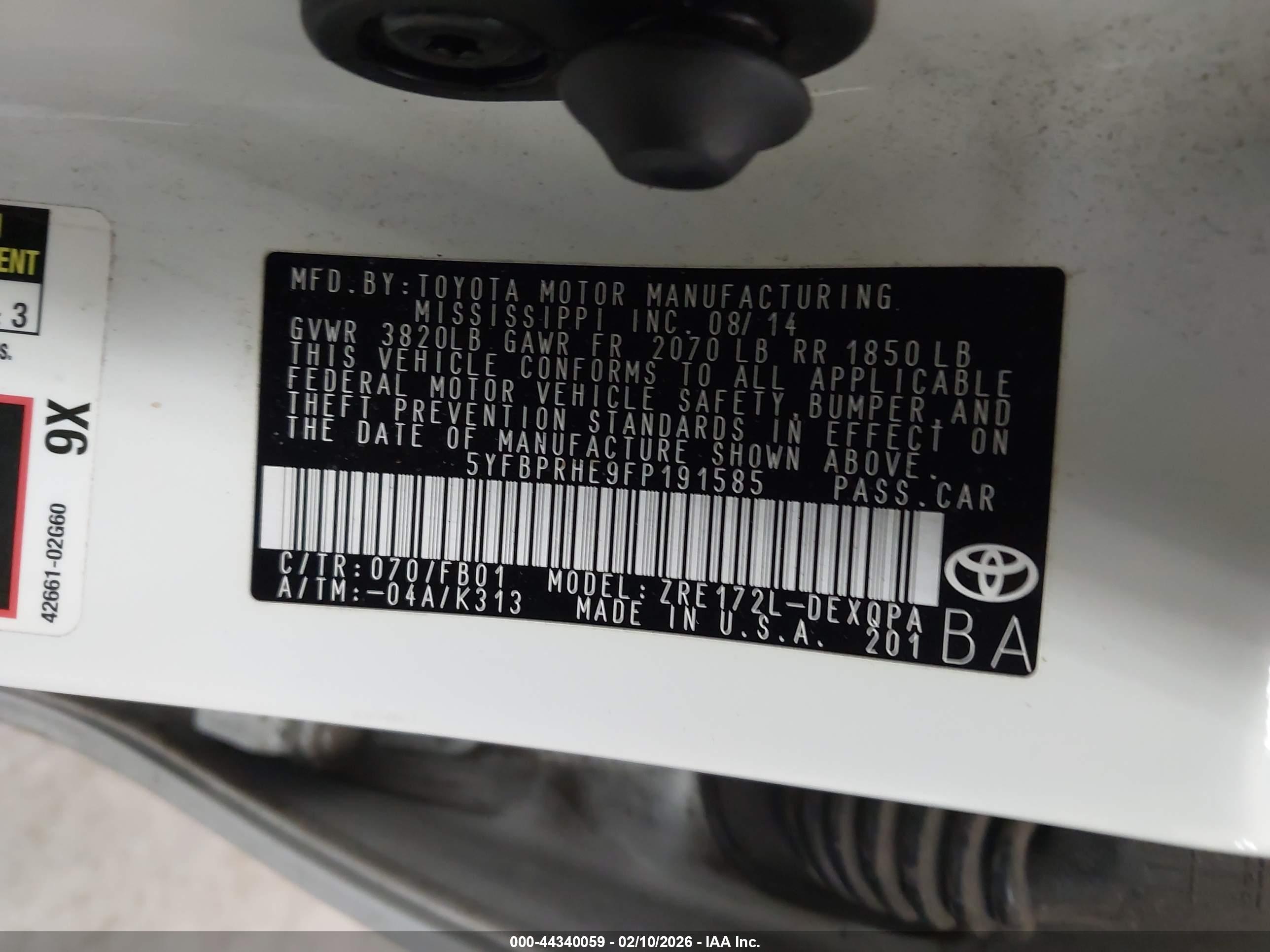 TOYOTA COROLLA image 9
