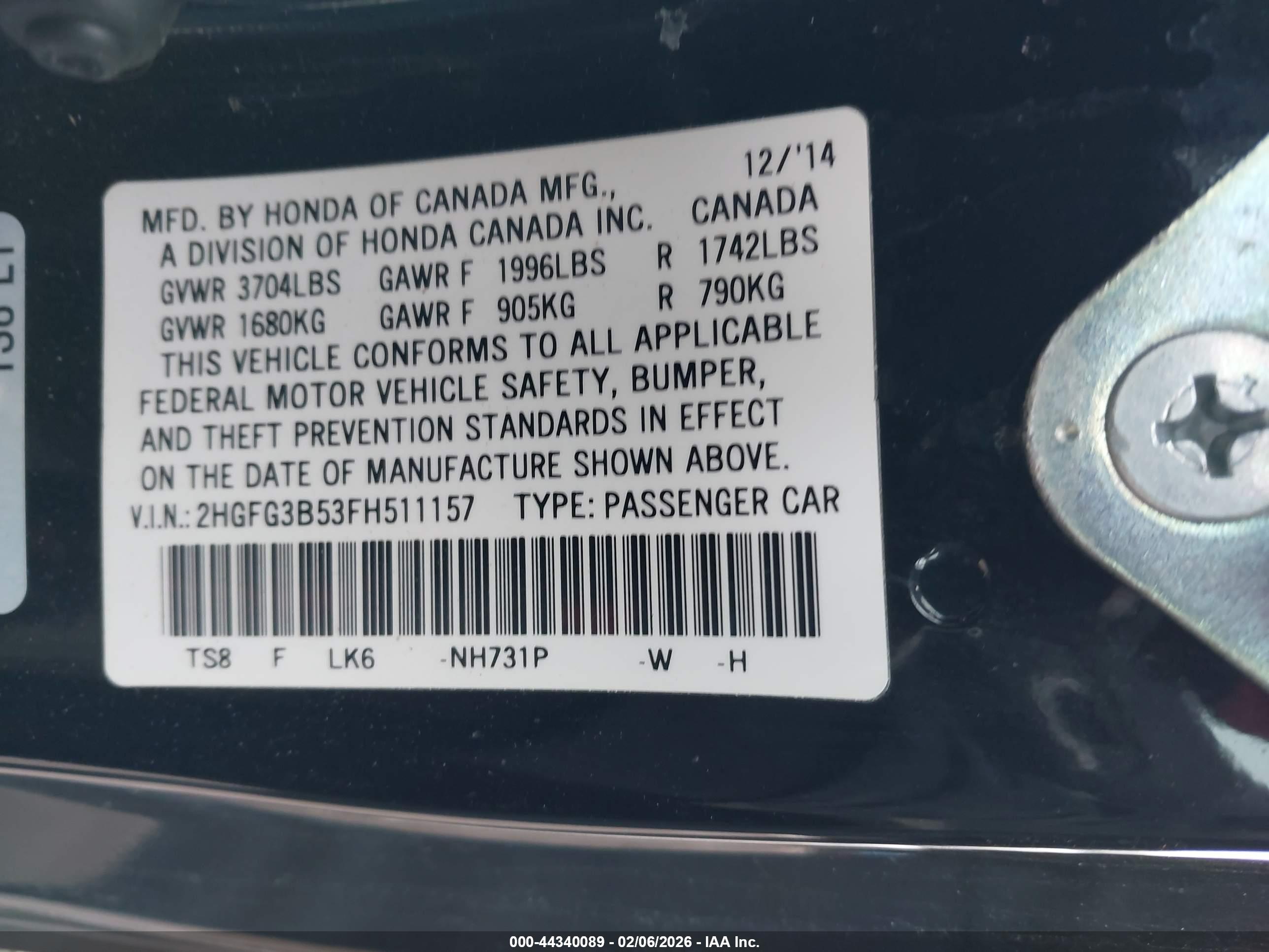 HONDA CIVIC image 9