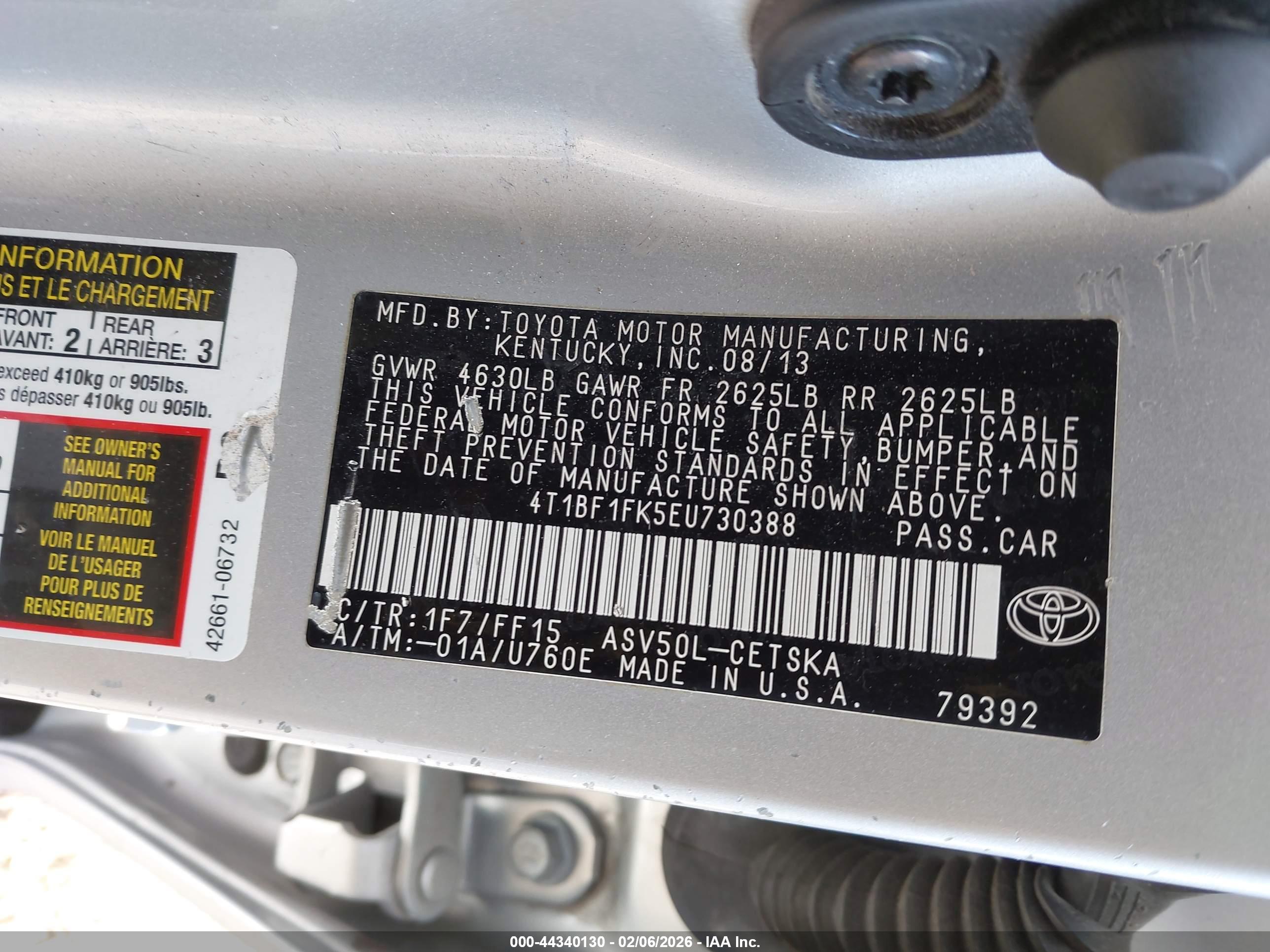 TOYOTA CAMRY image 9