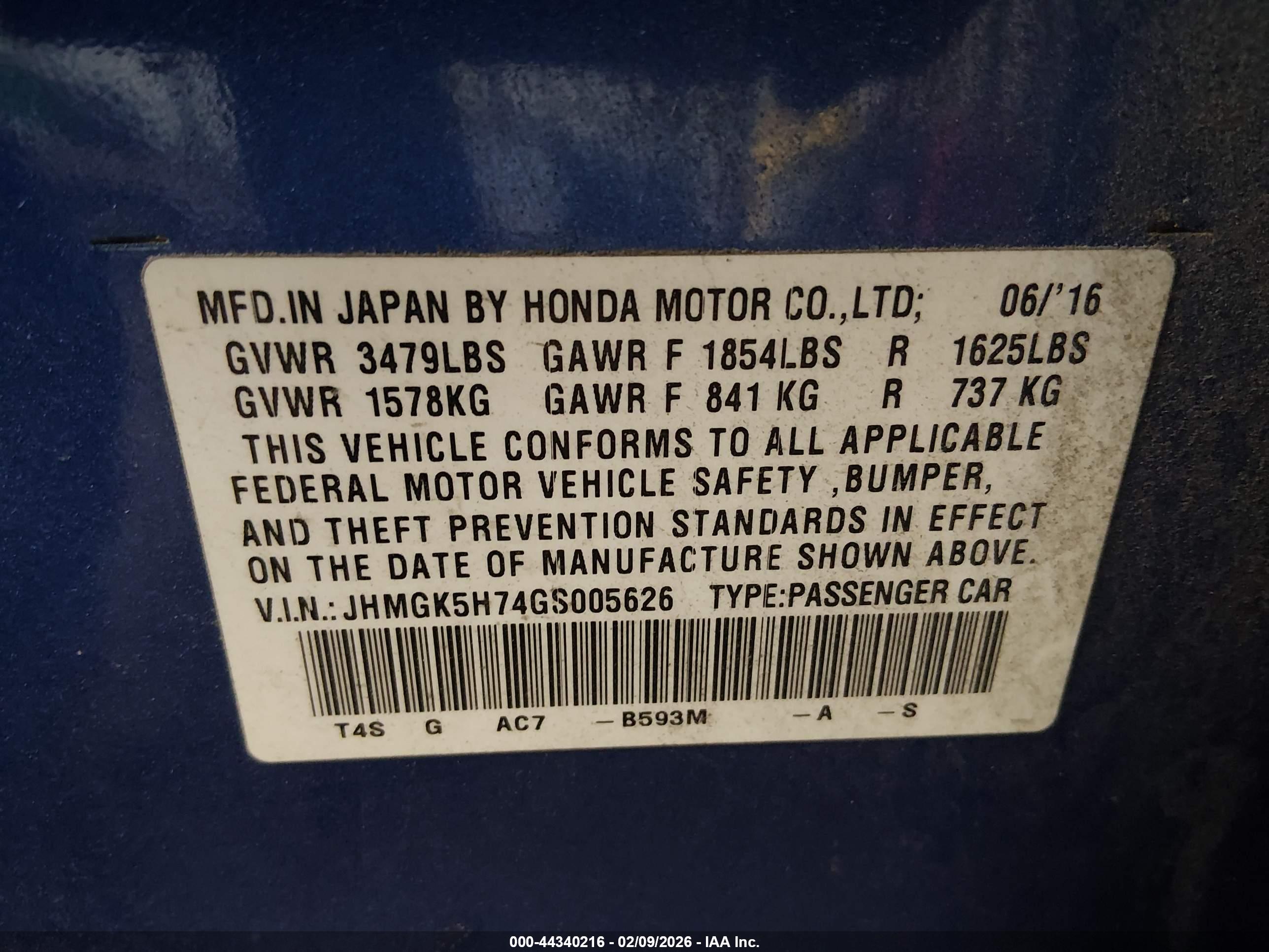 HONDA FIT image 9