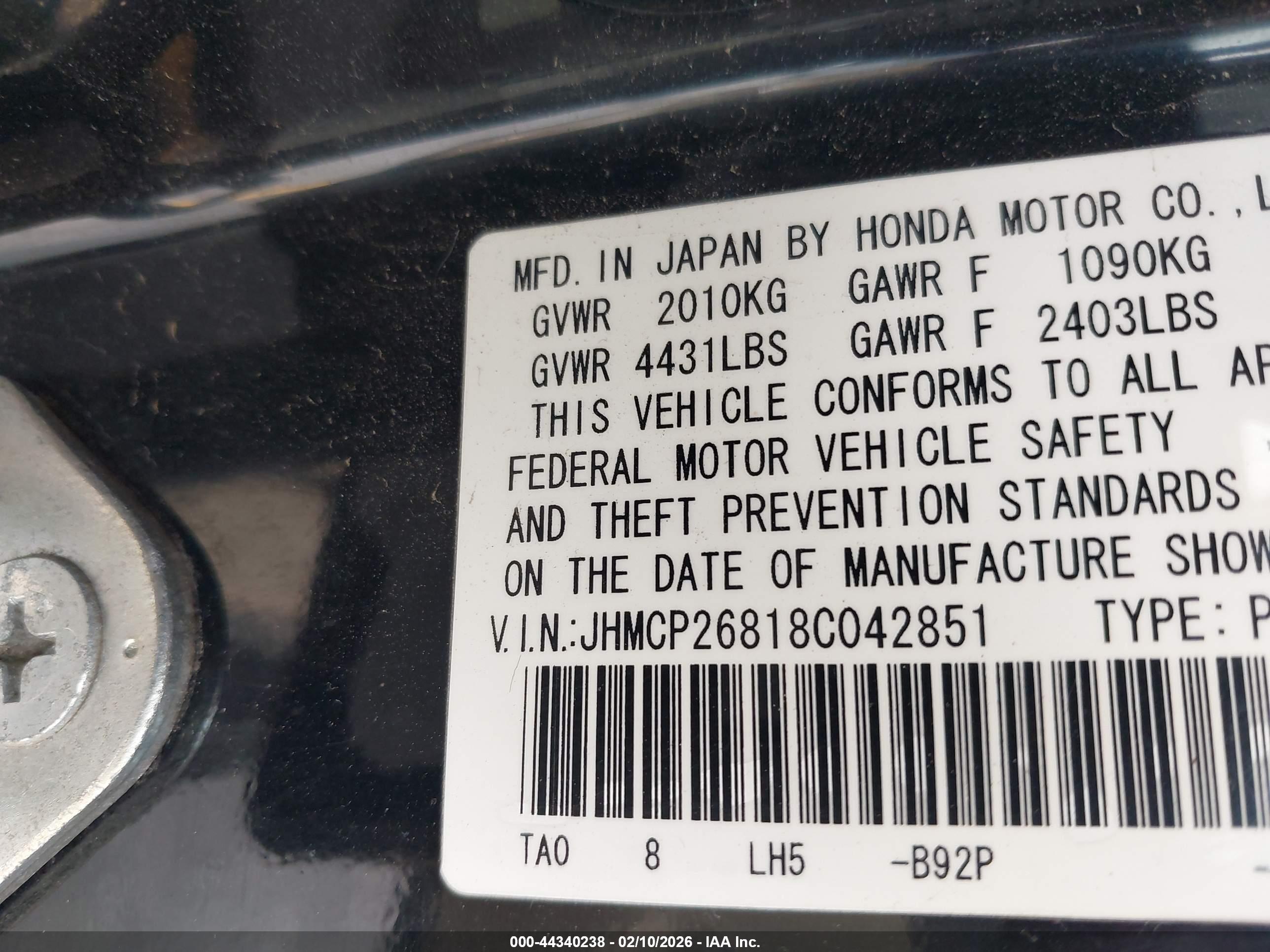 HONDA ACCORD image 9