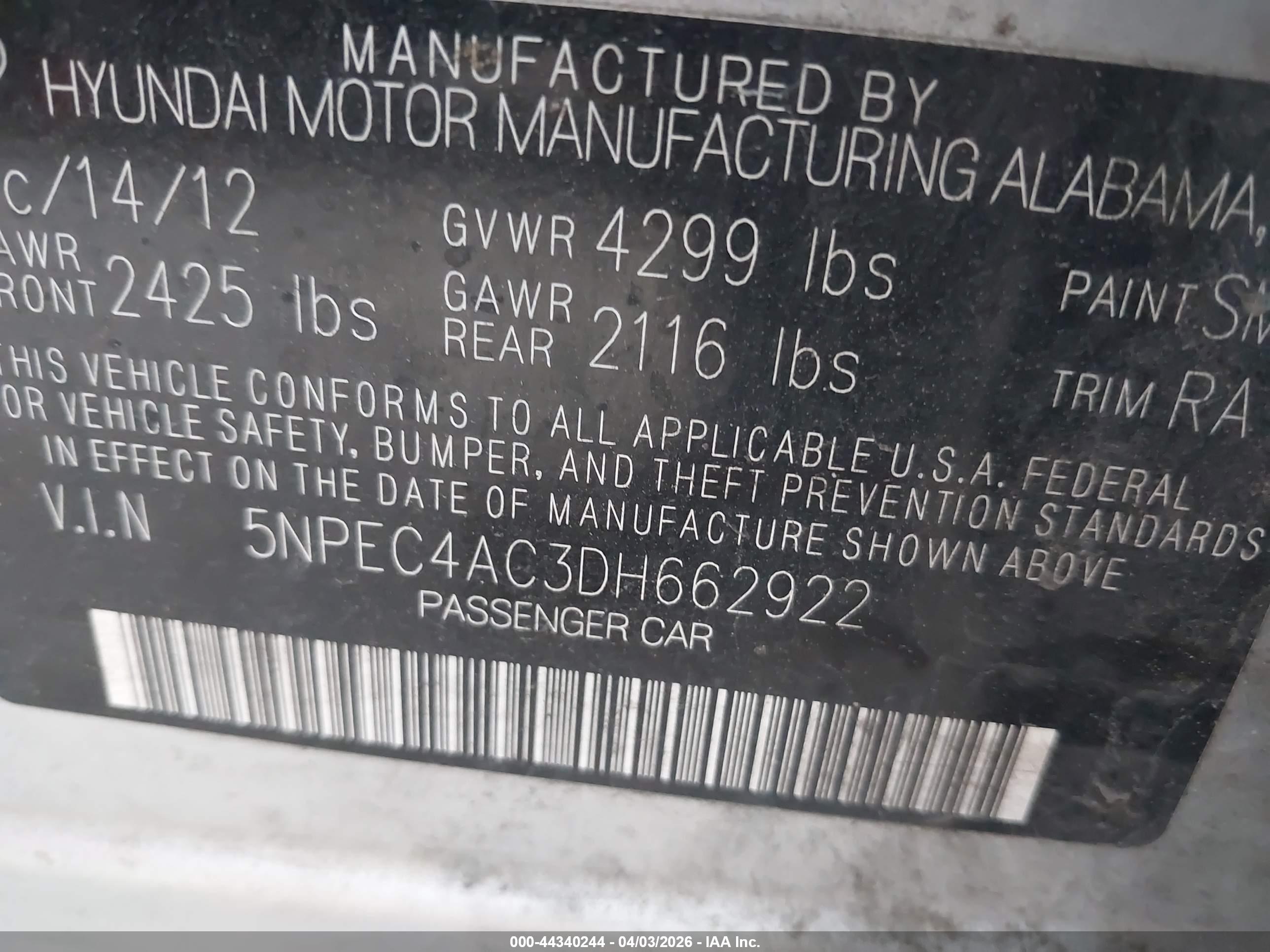 HYUNDAI SONATA image 9