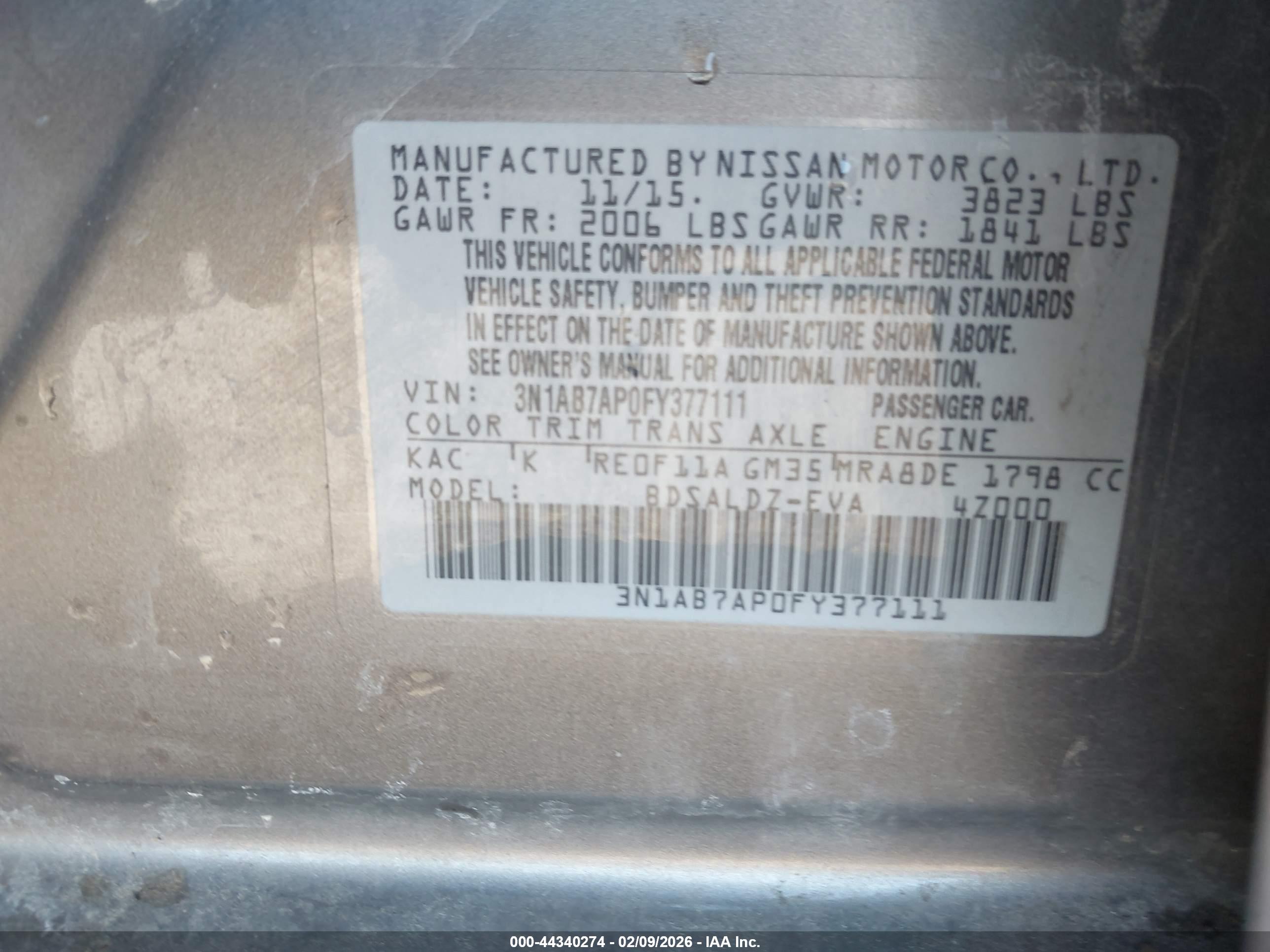 NISSAN SENTRA image 9