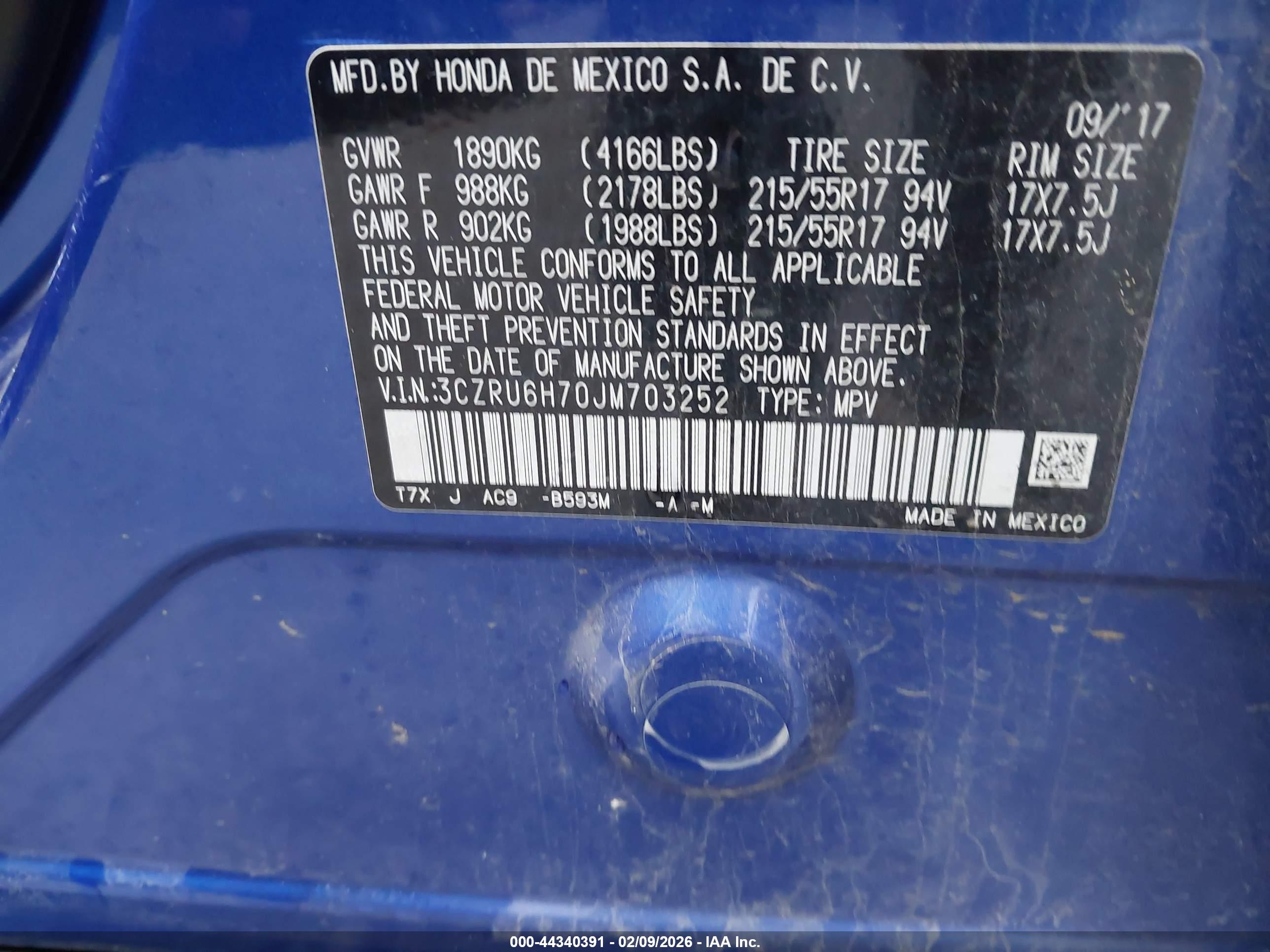 HONDA HR-V image 9