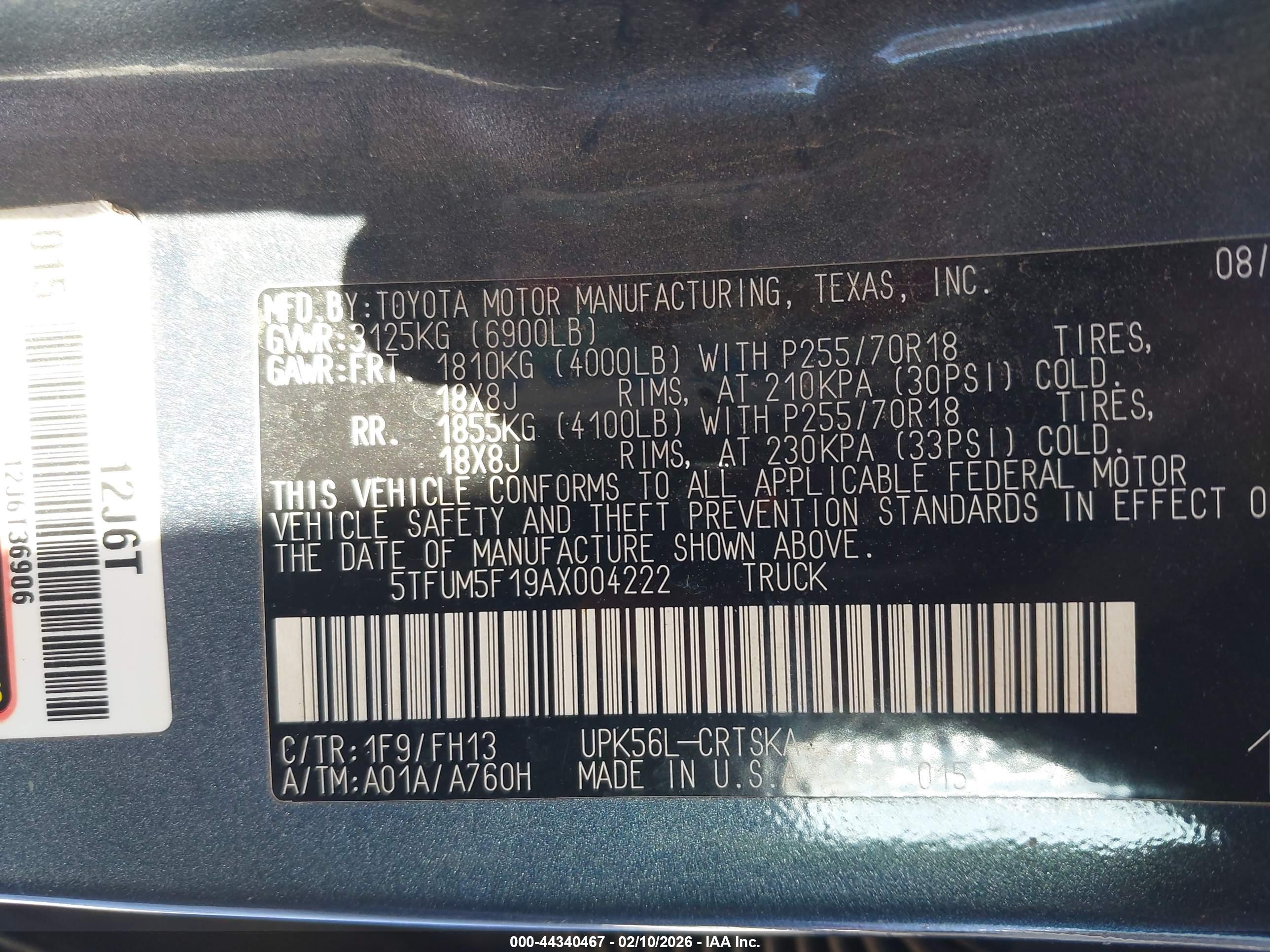 TOYOTA TUNDRA image 9