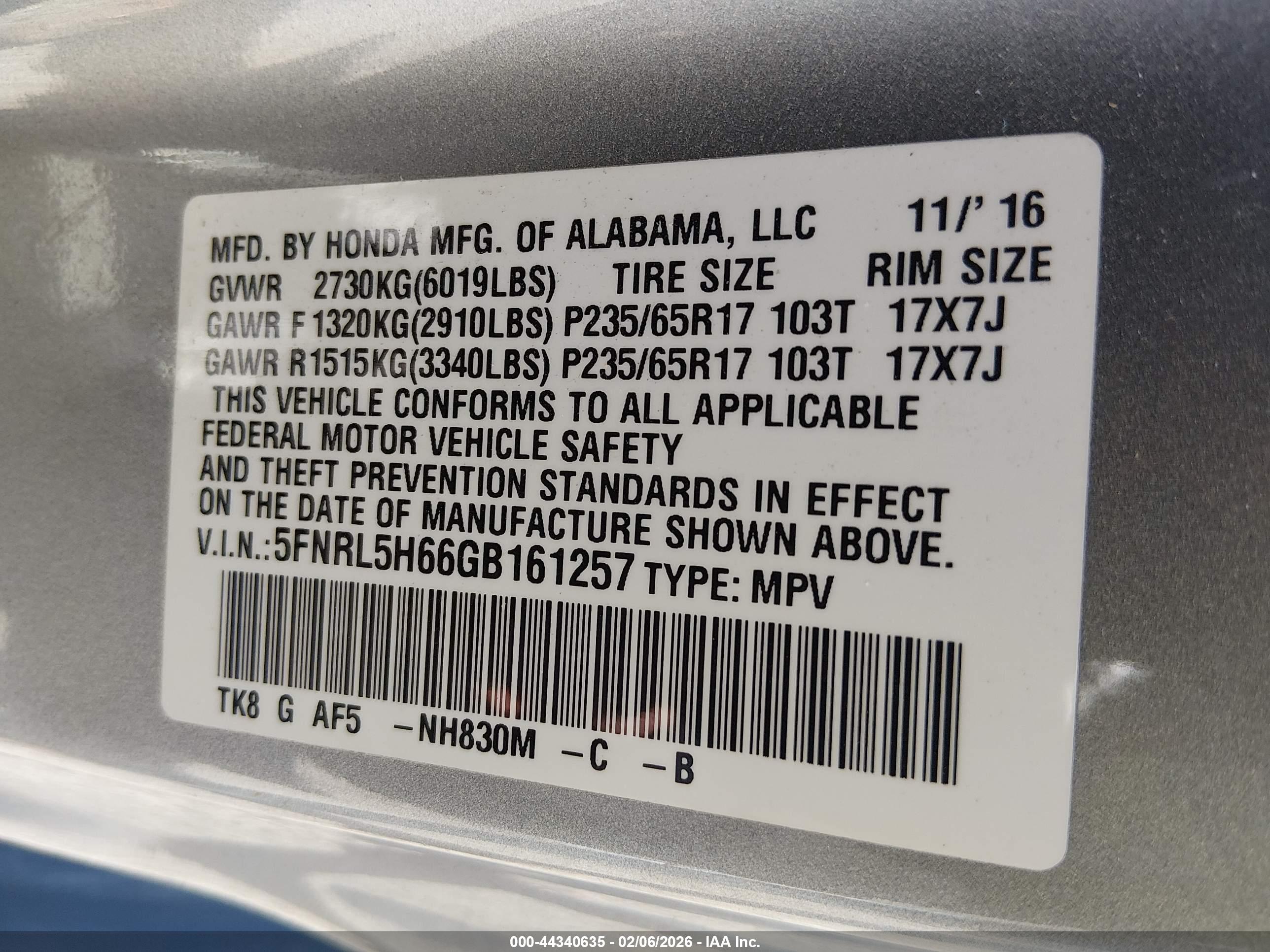 HONDA ODYSSEY image 9
